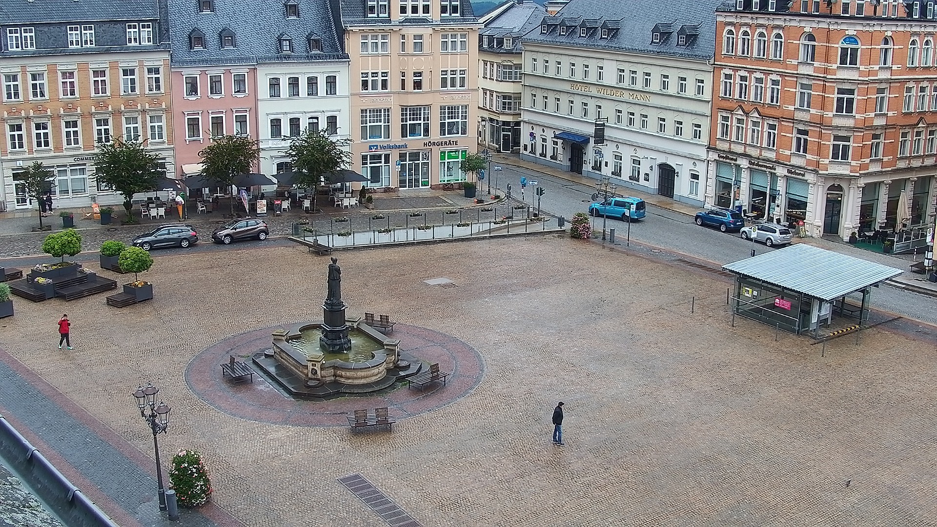 Archiv Foto Webcam Blick auf den Marktplatz Annaberg-Buchholz im Erzgebirge