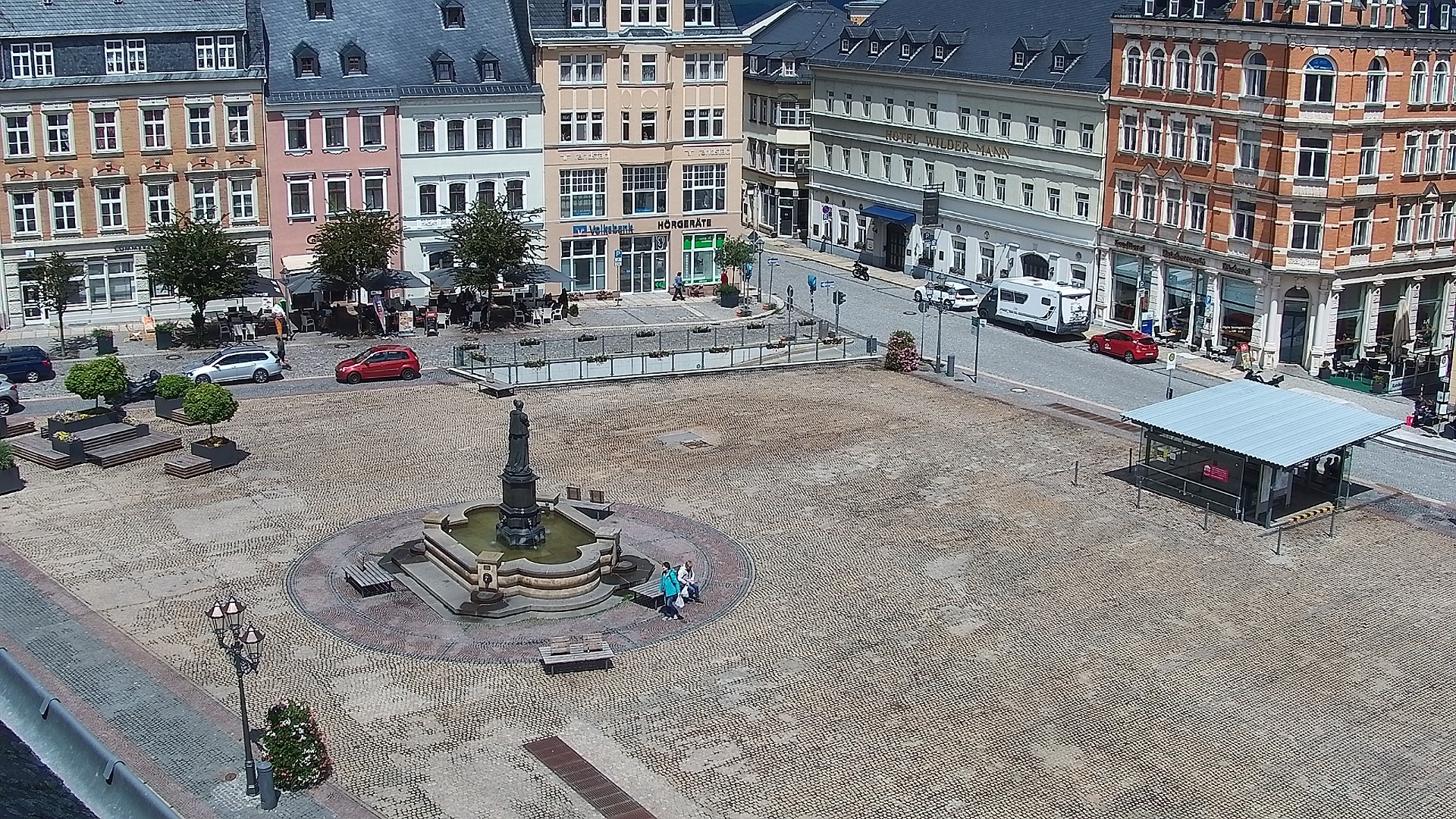 Archiv Foto Webcam Blick auf den Marktplatz Annaberg-Buchholz im Erzgebirge