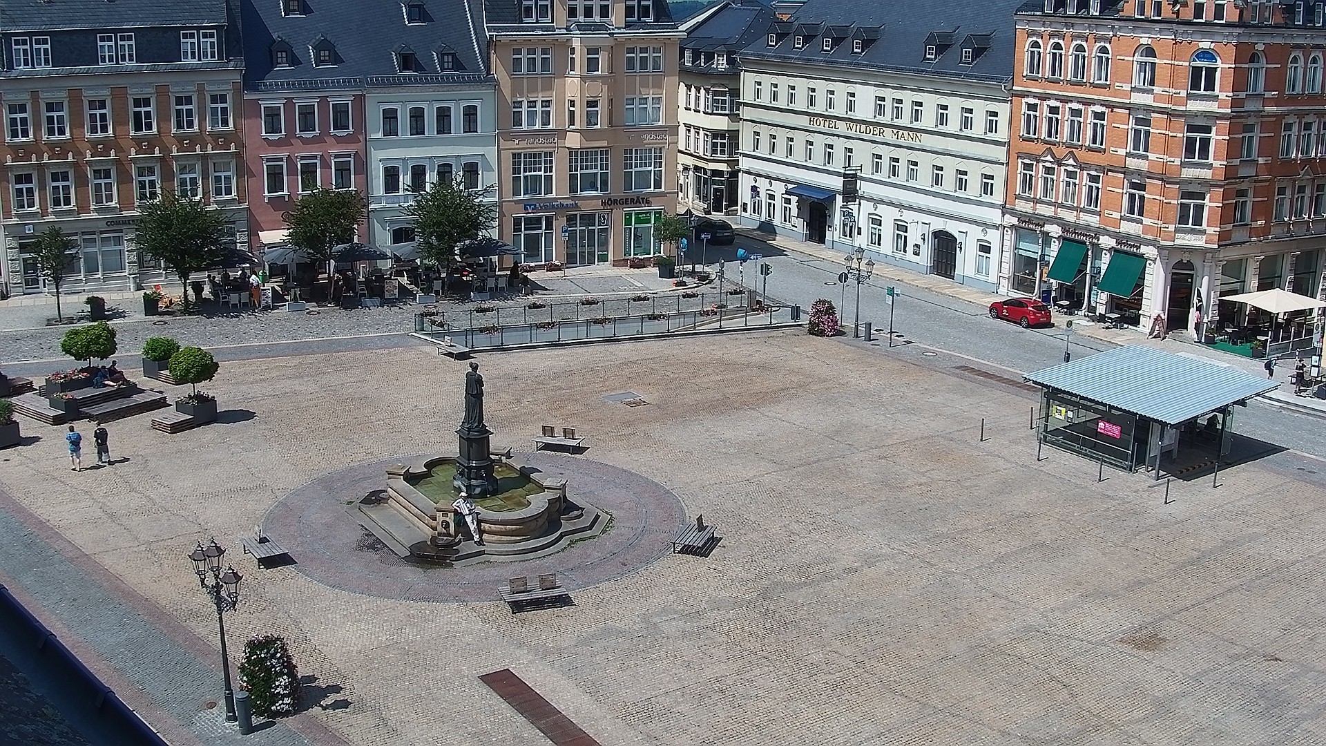 Archived image Webcam Market Square of Annaberg-Buchholz