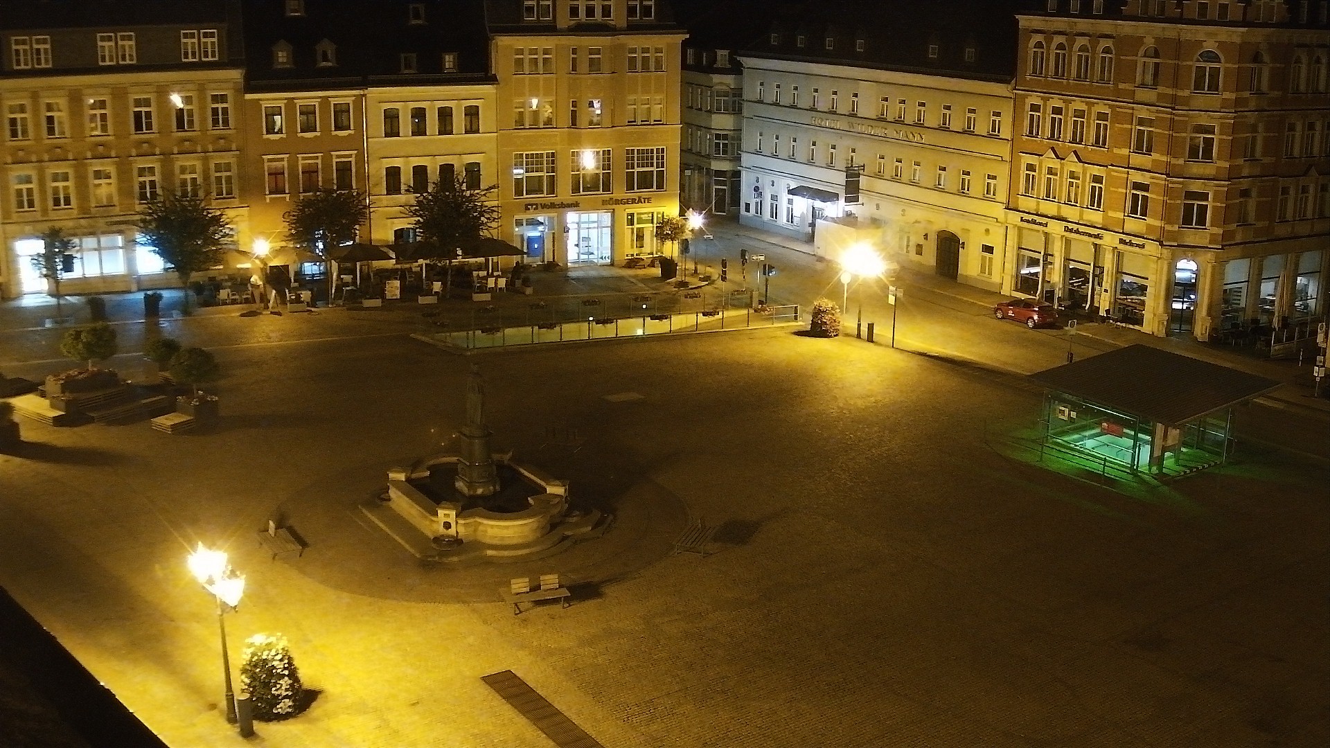 Archived image Webcam Market Square of Annaberg-Buchholz