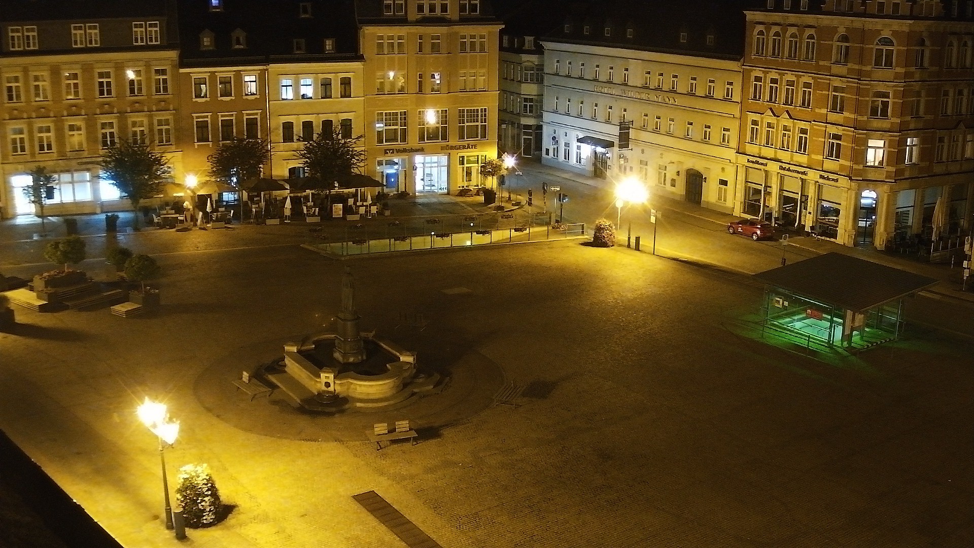 Archived image Webcam Market Square of Annaberg-Buchholz