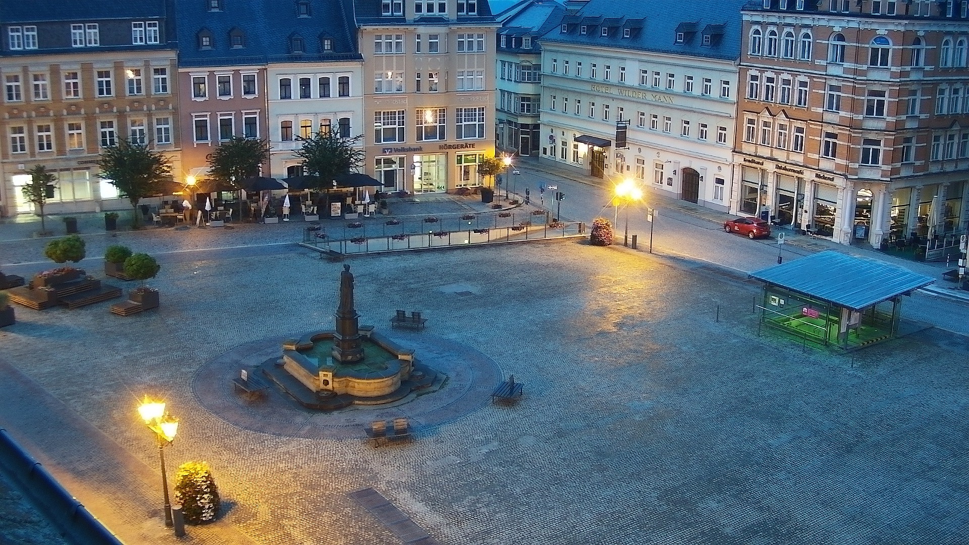 Archived image Webcam Market Square of Annaberg-Buchholz