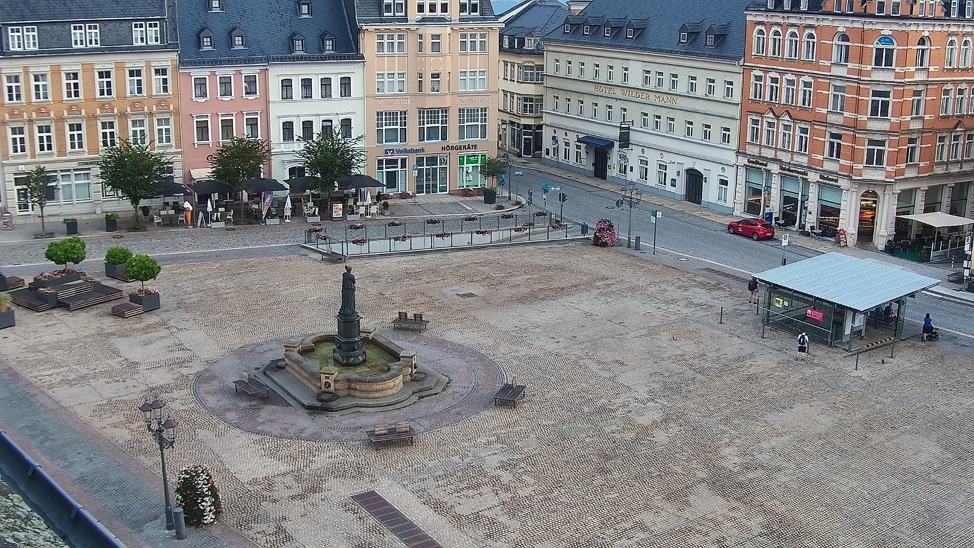 Archived image Webcam Market Square of Annaberg-Buchholz