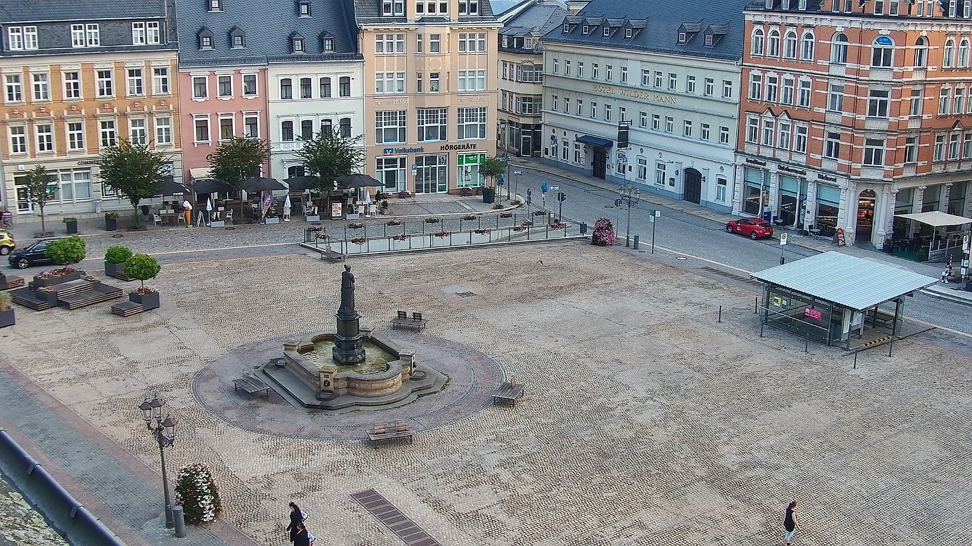 Archived image Webcam Market Square of Annaberg-Buchholz