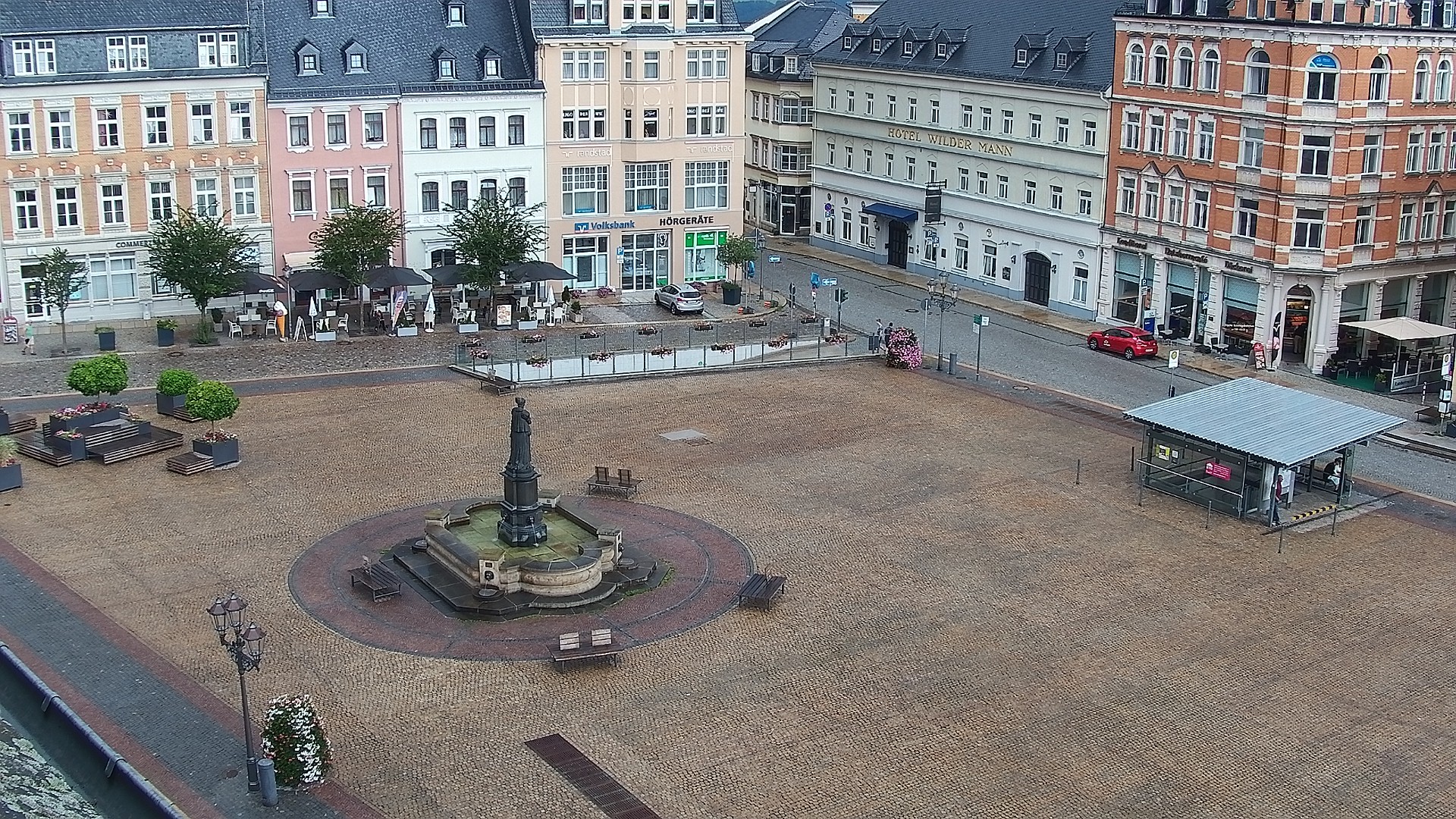 Archived image Webcam Market Square of Annaberg-Buchholz