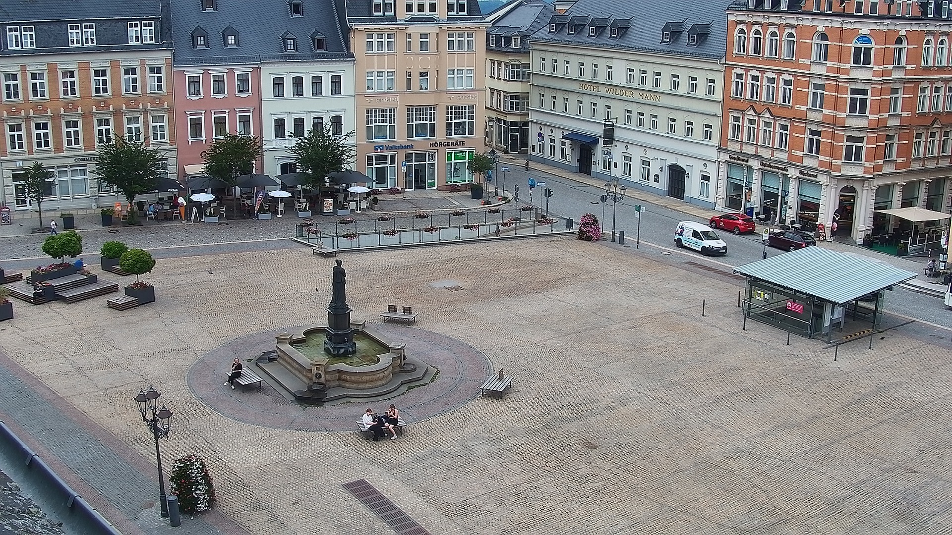 Archived image Webcam Market Square of Annaberg-Buchholz