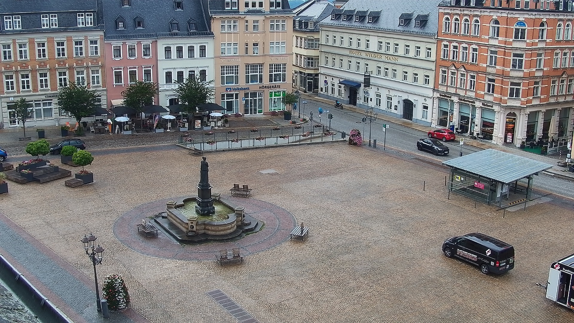 Archived image Webcam Market Square of Annaberg-Buchholz