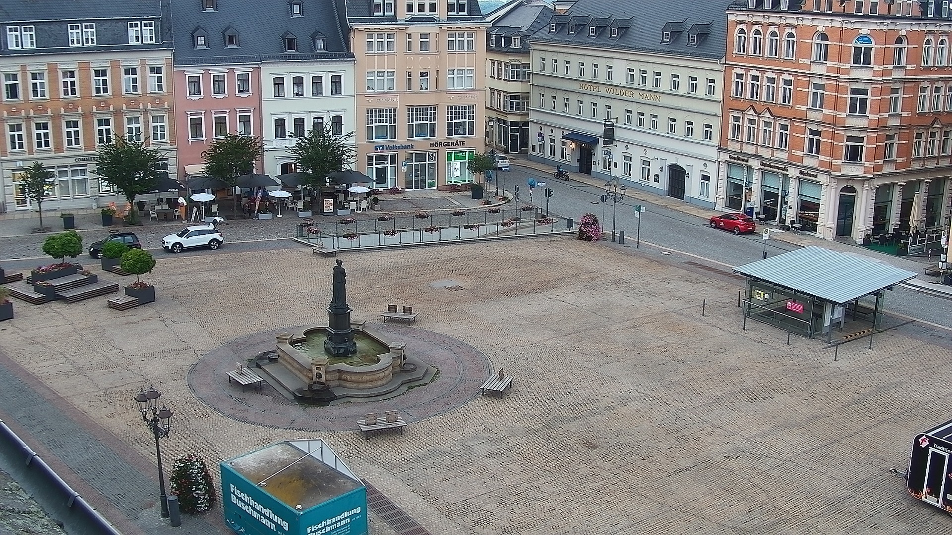 Archived image Webcam Market Square of Annaberg-Buchholz