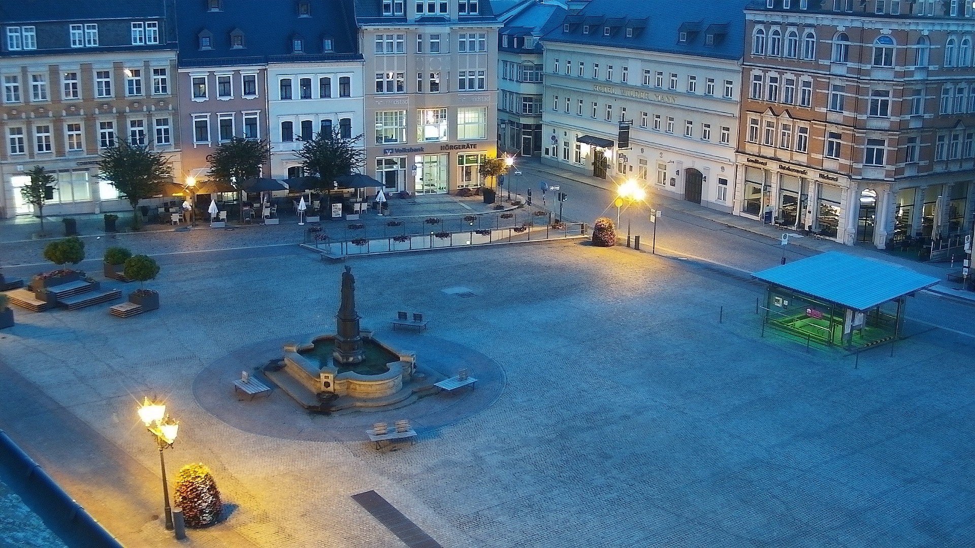 Archiv Foto Webcam Blick auf den Marktplatz Annaberg-Buchholz im Erzgebirge