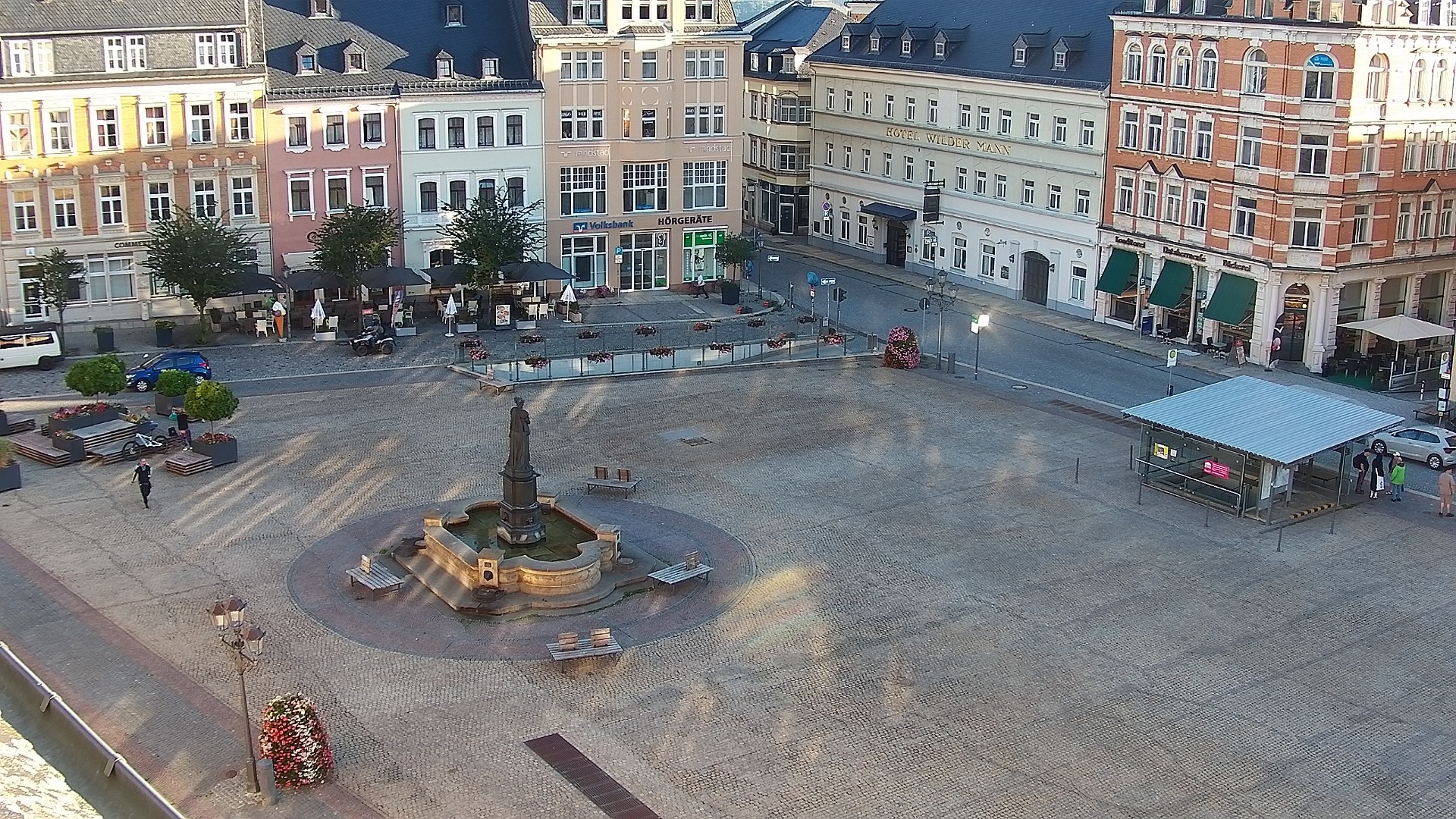 Archiv Foto Webcam Blick auf den Marktplatz Annaberg-Buchholz im Erzgebirge