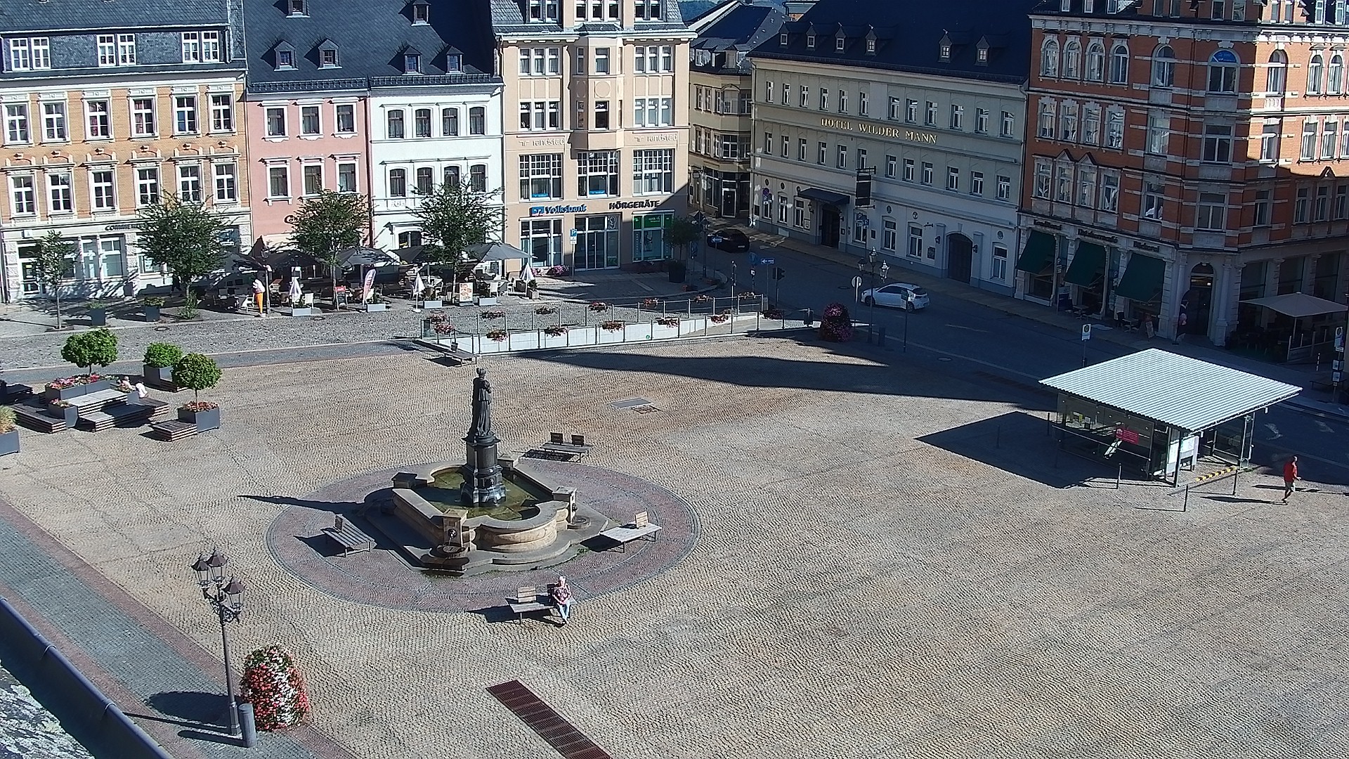 Archiv Foto Webcam Blick auf den Marktplatz Annaberg-Buchholz im Erzgebirge