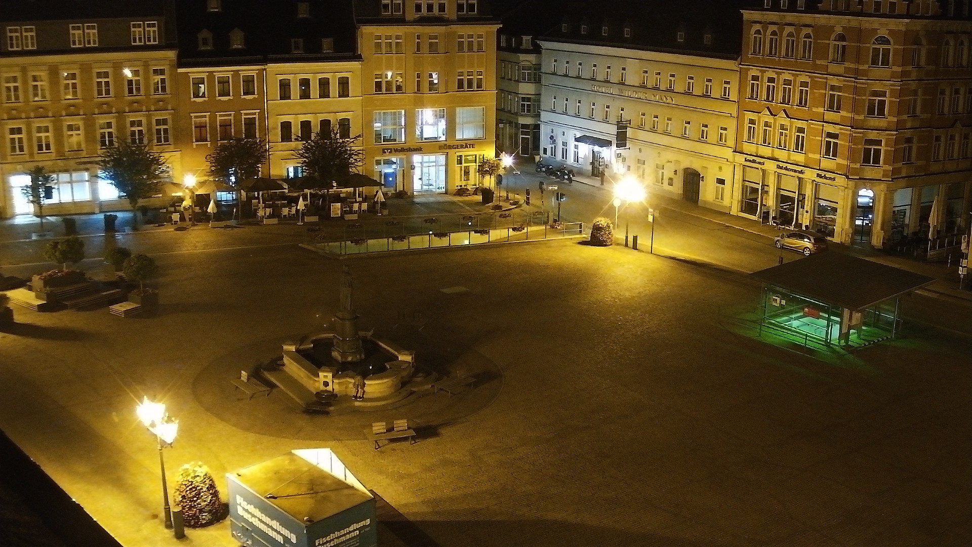 Archived image Webcam Market Square of Annaberg-Buchholz