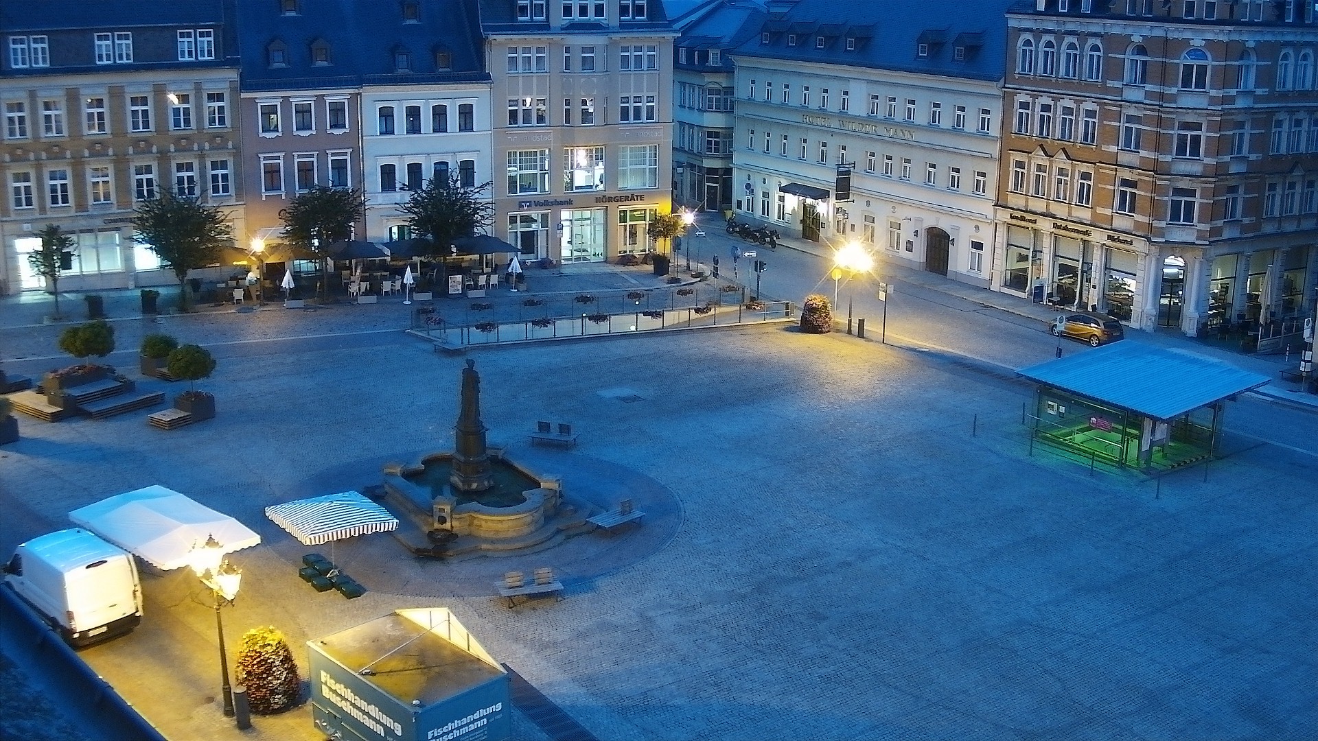 Archived image Webcam Market Square of Annaberg-Buchholz