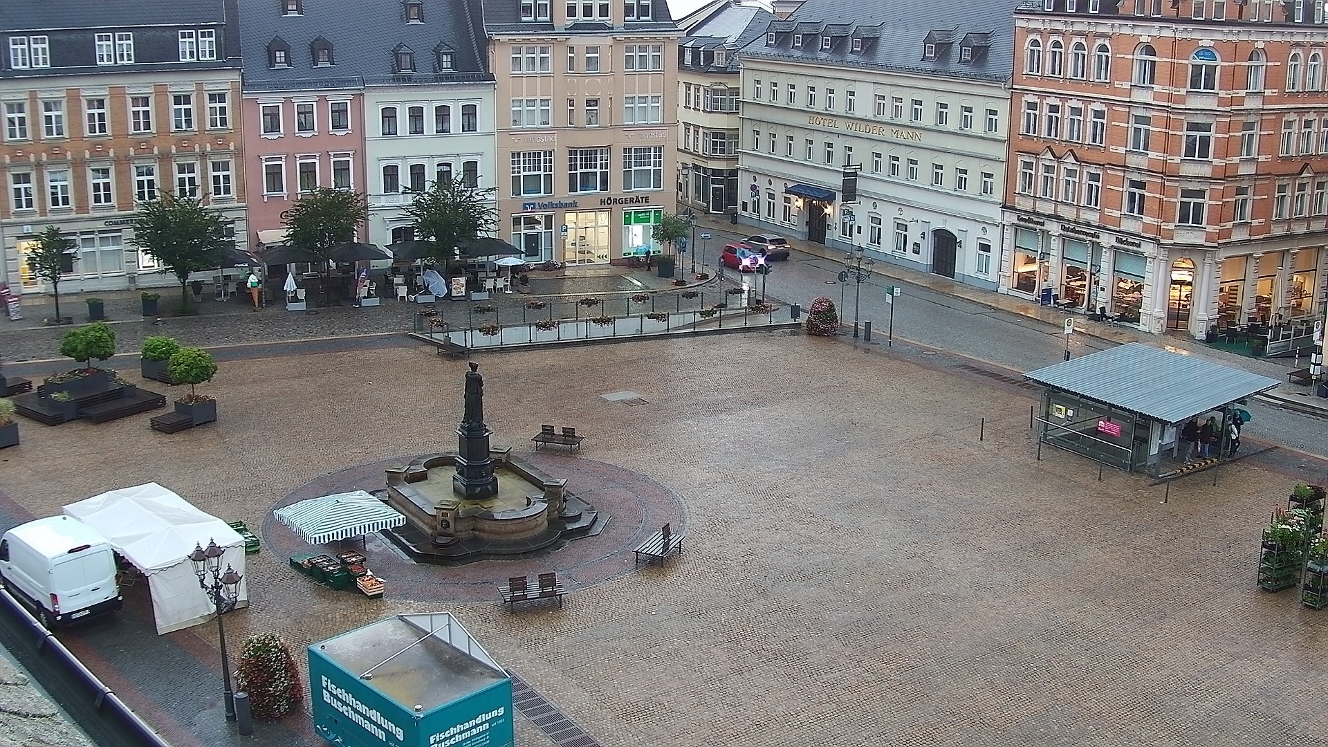Archiv Foto Webcam Blick auf den Marktplatz Annaberg-Buchholz im Erzgebirge