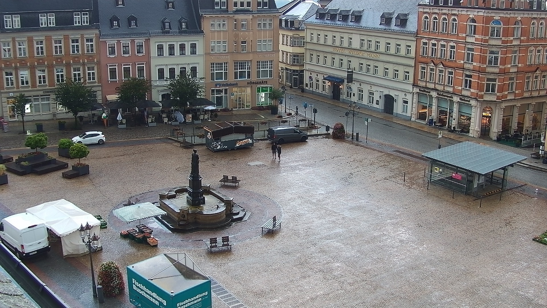 Archiv Foto Webcam Blick auf den Marktplatz Annaberg-Buchholz im Erzgebirge