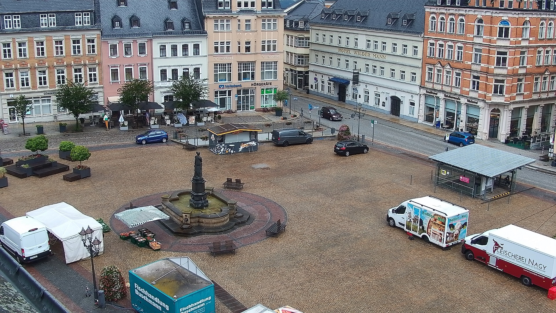 Archiv Foto Webcam Blick auf den Marktplatz Annaberg-Buchholz im Erzgebirge