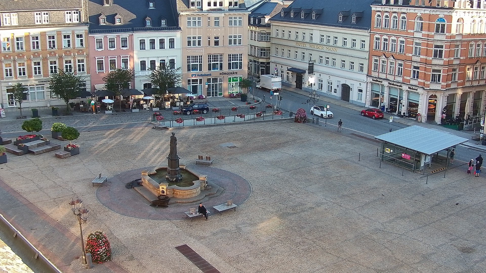 Archiv Foto Webcam Blick auf den Marktplatz Annaberg-Buchholz im Erzgebirge