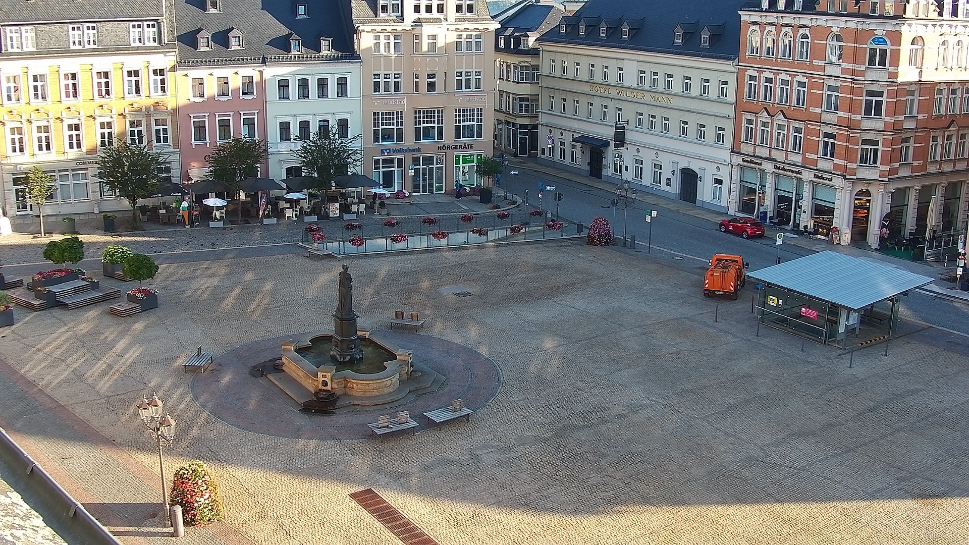 Archiv Foto Webcam Blick auf den Marktplatz Annaberg-Buchholz im Erzgebirge