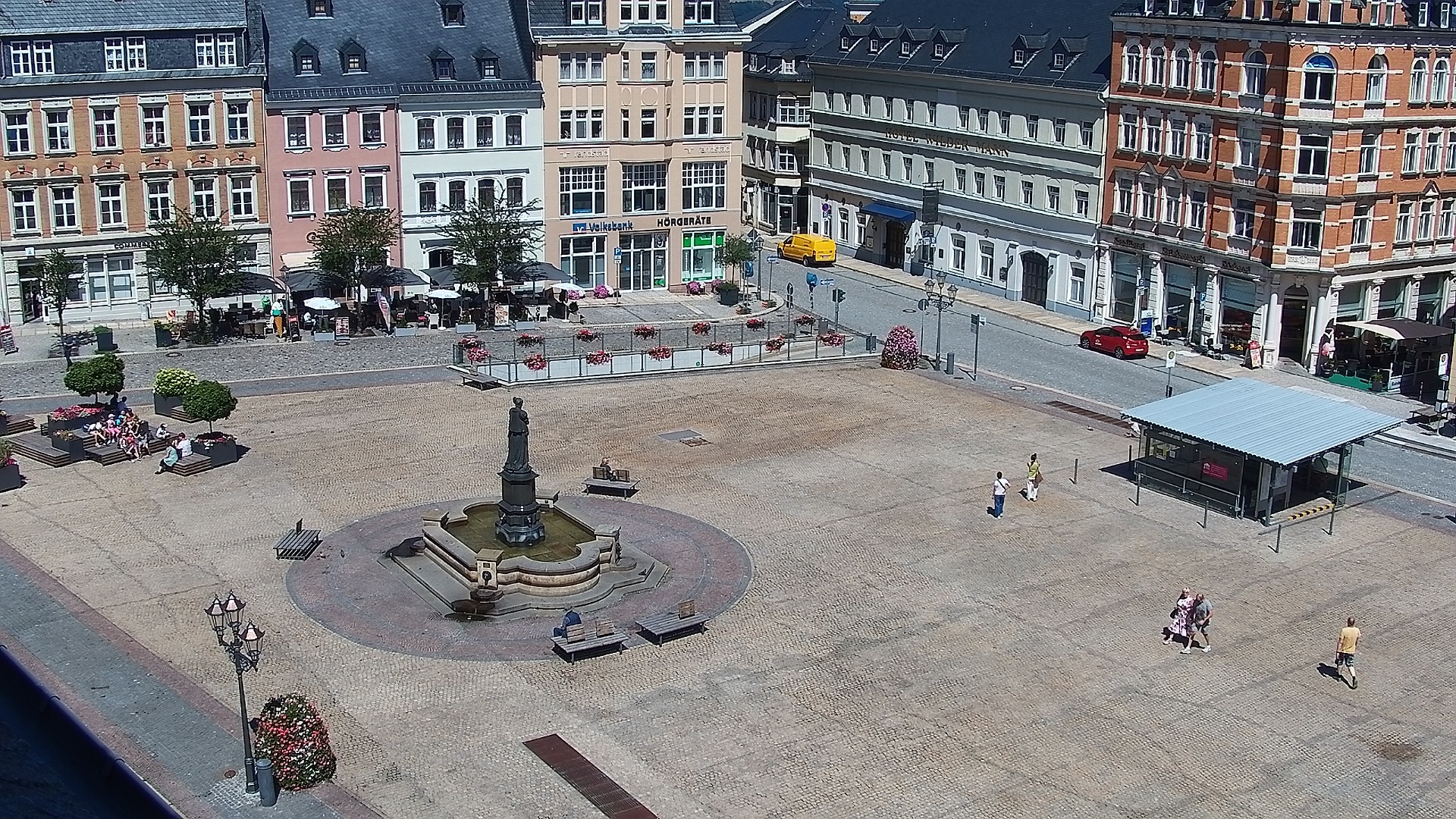 Archiv Foto Webcam Blick auf den Marktplatz Annaberg-Buchholz im Erzgebirge