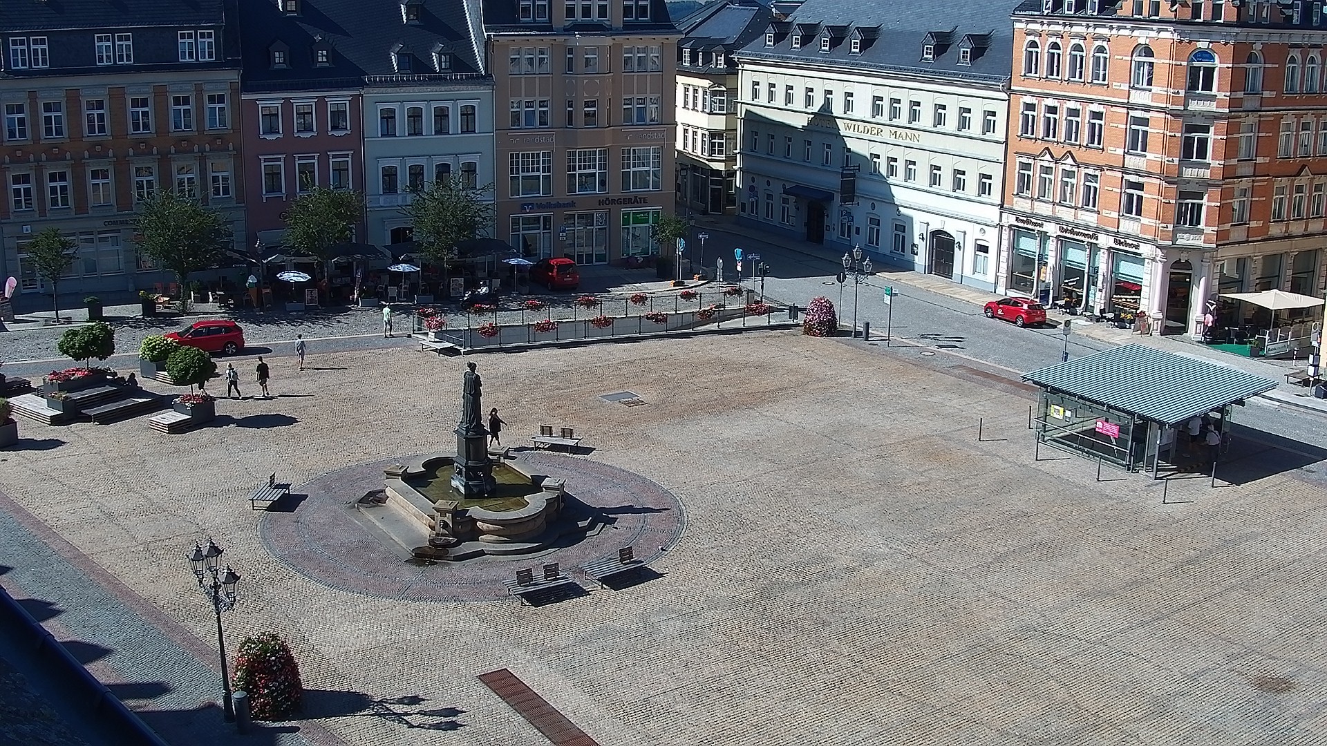 Archiv Foto Webcam Blick auf den Marktplatz Annaberg-Buchholz im Erzgebirge