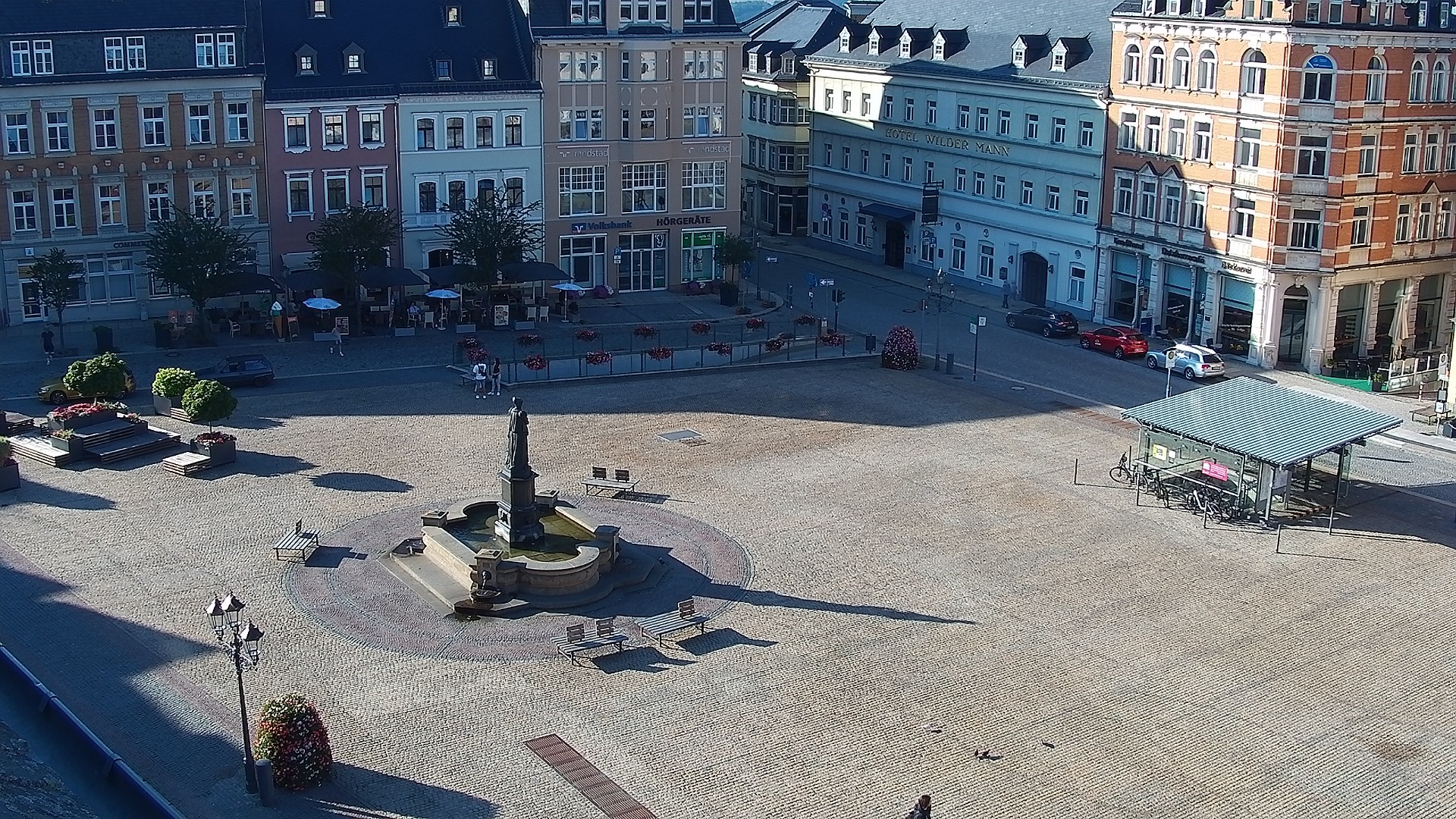 Archiv Foto Webcam Blick auf den Marktplatz Annaberg-Buchholz im Erzgebirge