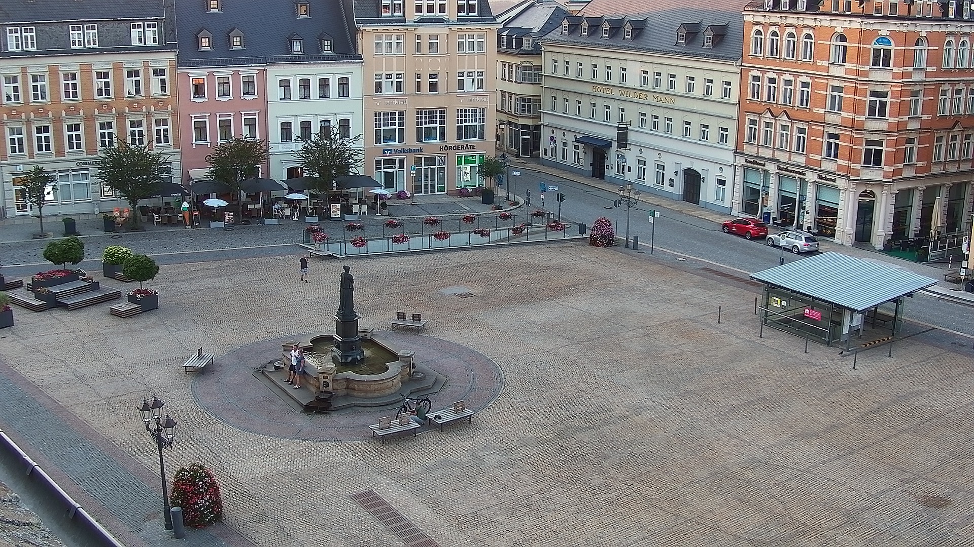 Archiv Foto Webcam Blick auf den Marktplatz Annaberg-Buchholz im Erzgebirge