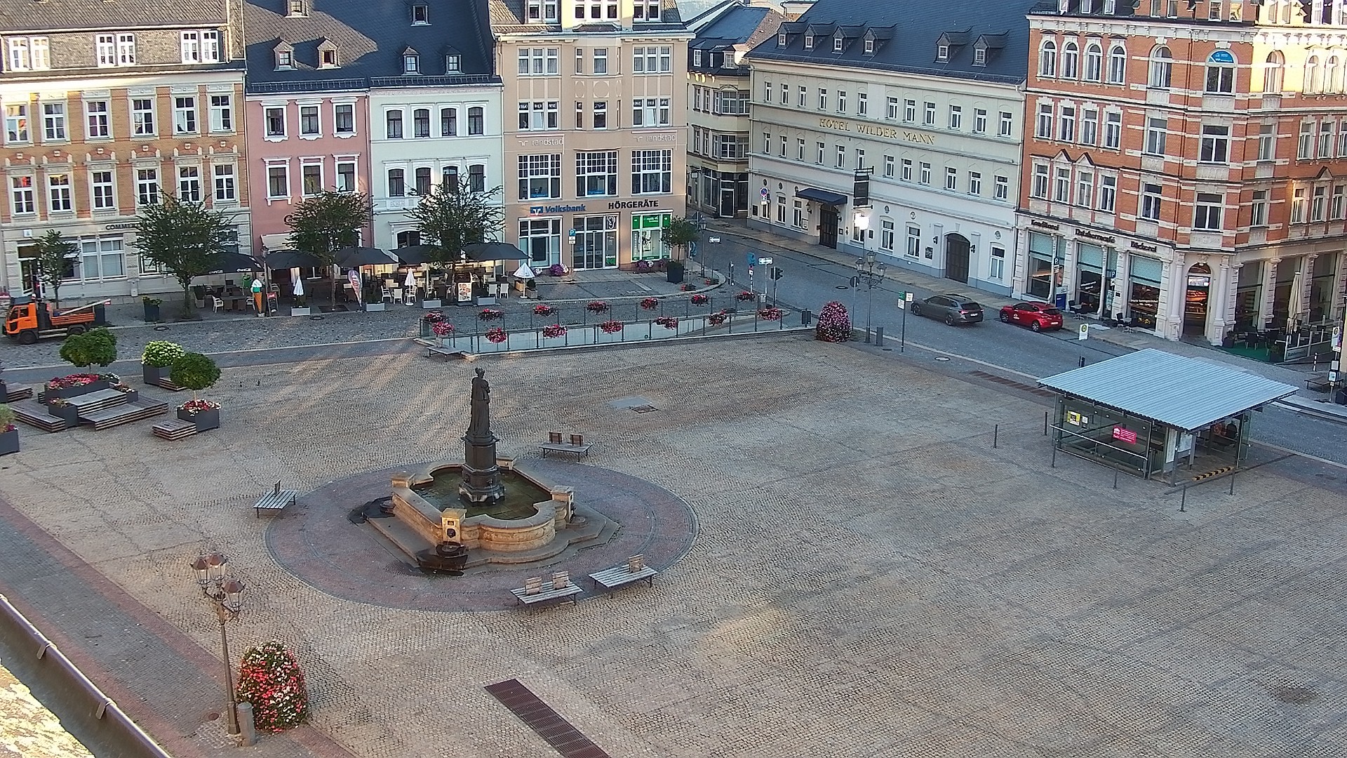 Archiv Foto Webcam Blick auf den Marktplatz Annaberg-Buchholz im Erzgebirge