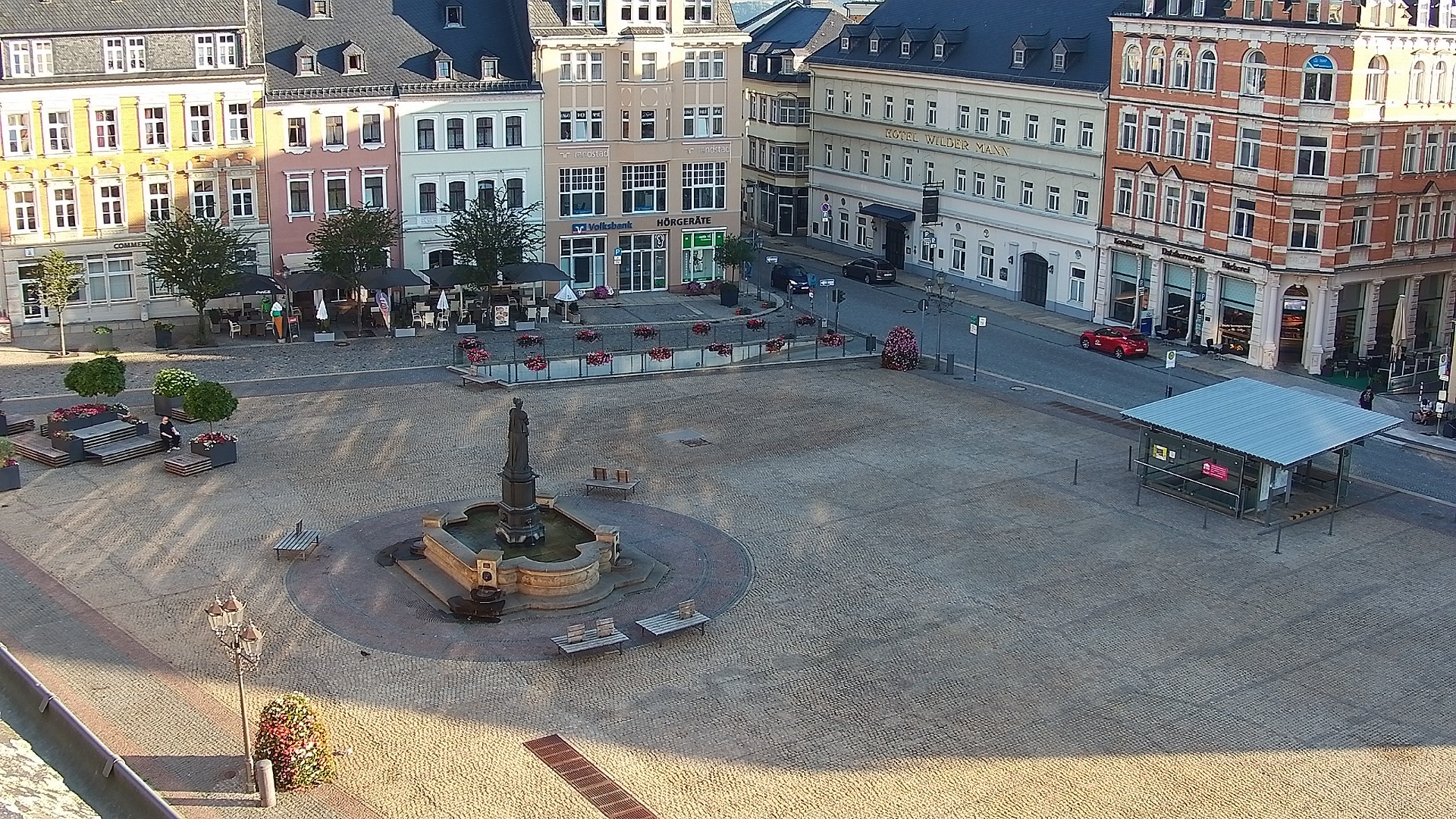 Archiv Foto Webcam Blick auf den Marktplatz Annaberg-Buchholz im Erzgebirge