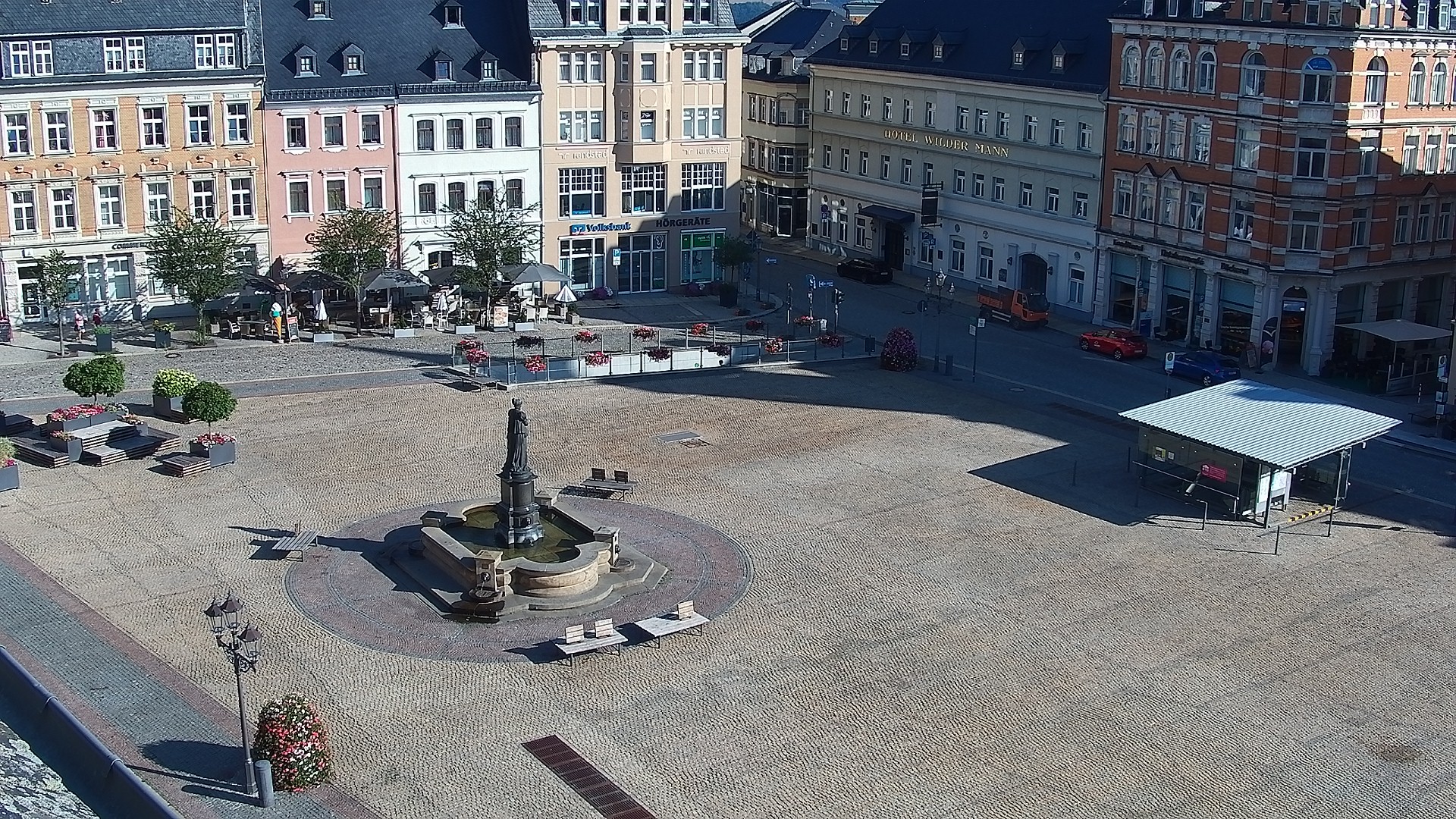 Archiv Foto Webcam Blick auf den Marktplatz Annaberg-Buchholz im Erzgebirge