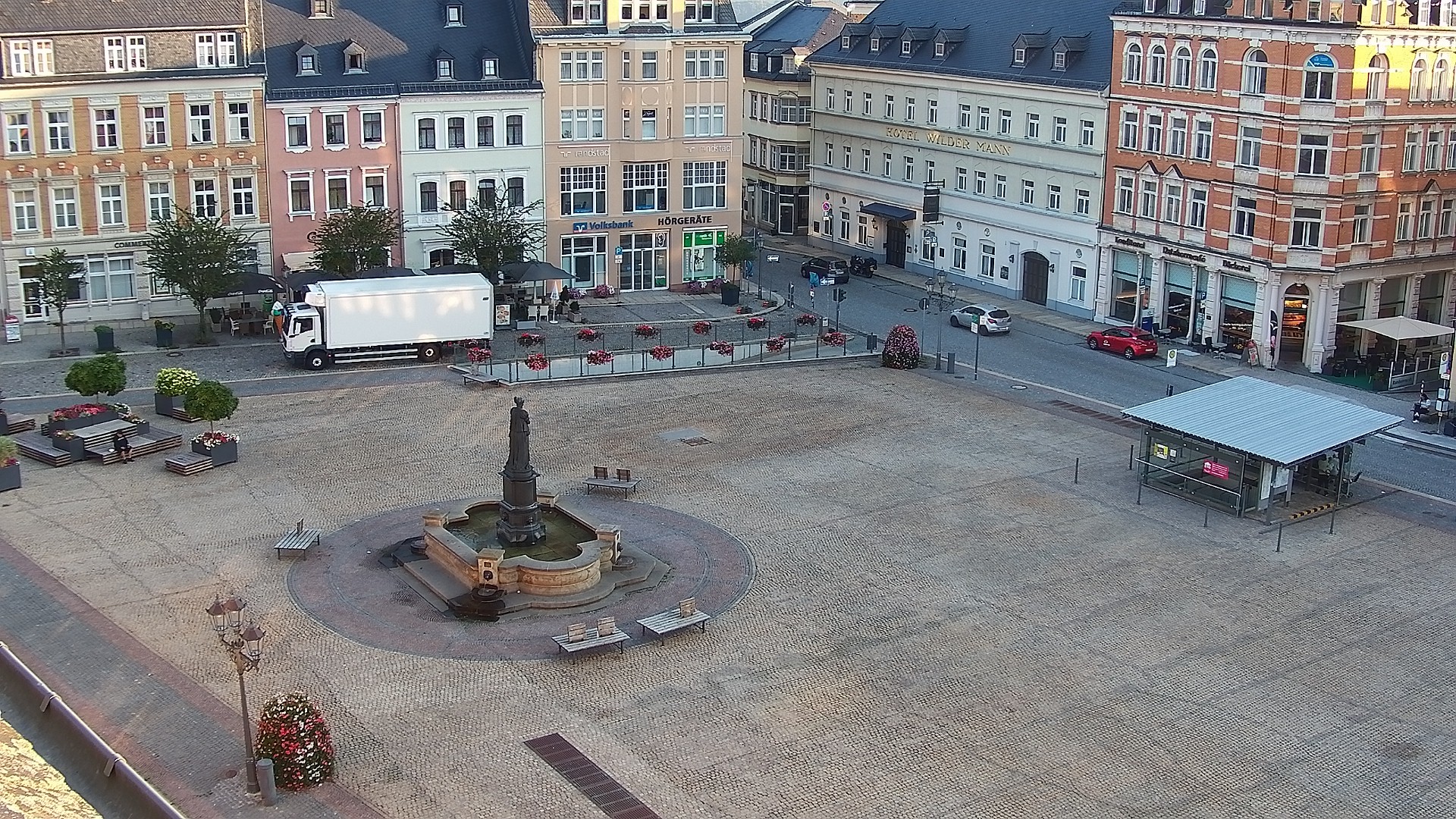 Archiv Foto Webcam Blick auf den Marktplatz Annaberg-Buchholz im Erzgebirge