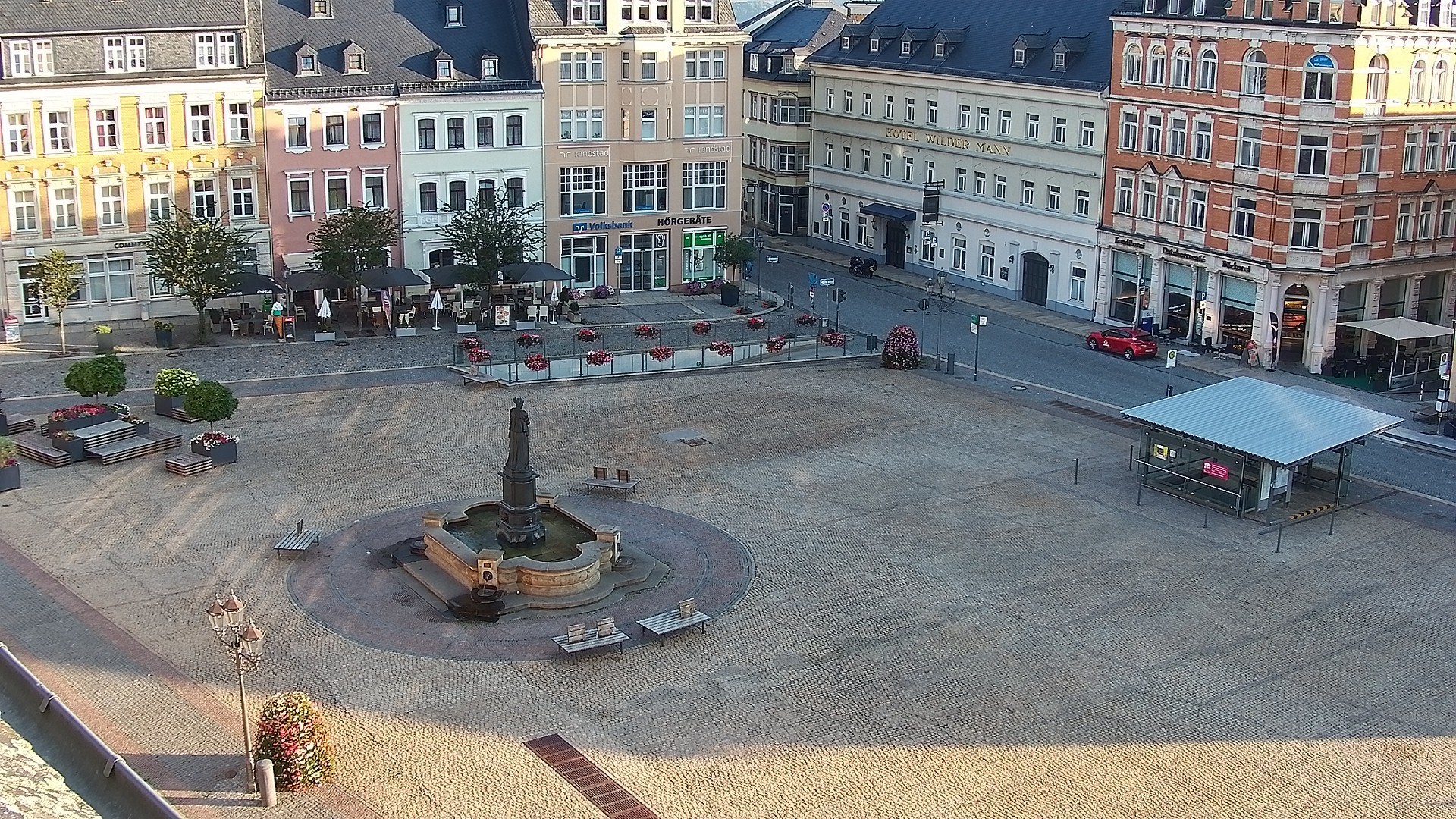 Archiv Foto Webcam Blick auf den Marktplatz Annaberg-Buchholz im Erzgebirge