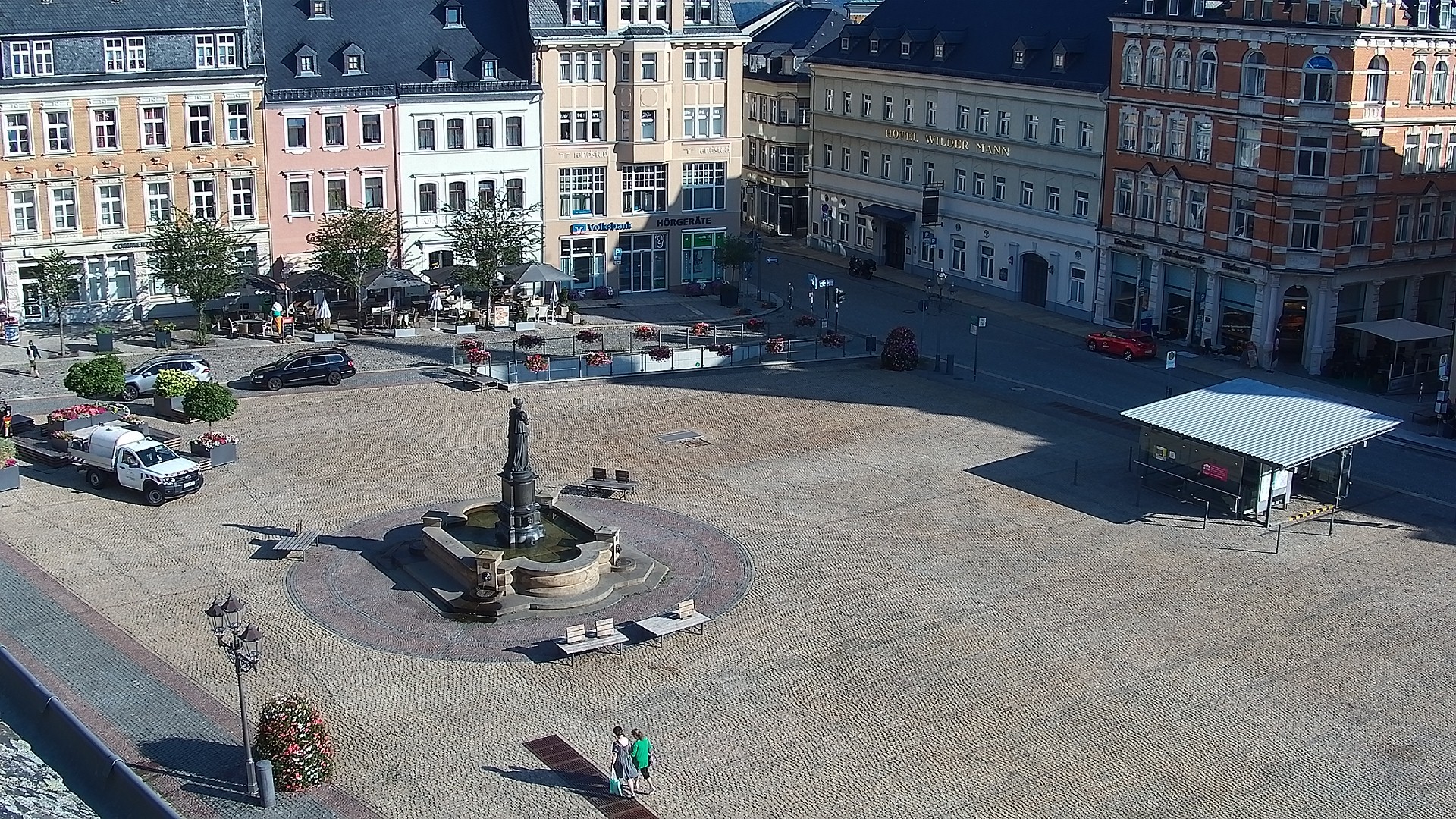 Archiv Foto Webcam Blick auf den Marktplatz Annaberg-Buchholz im Erzgebirge
