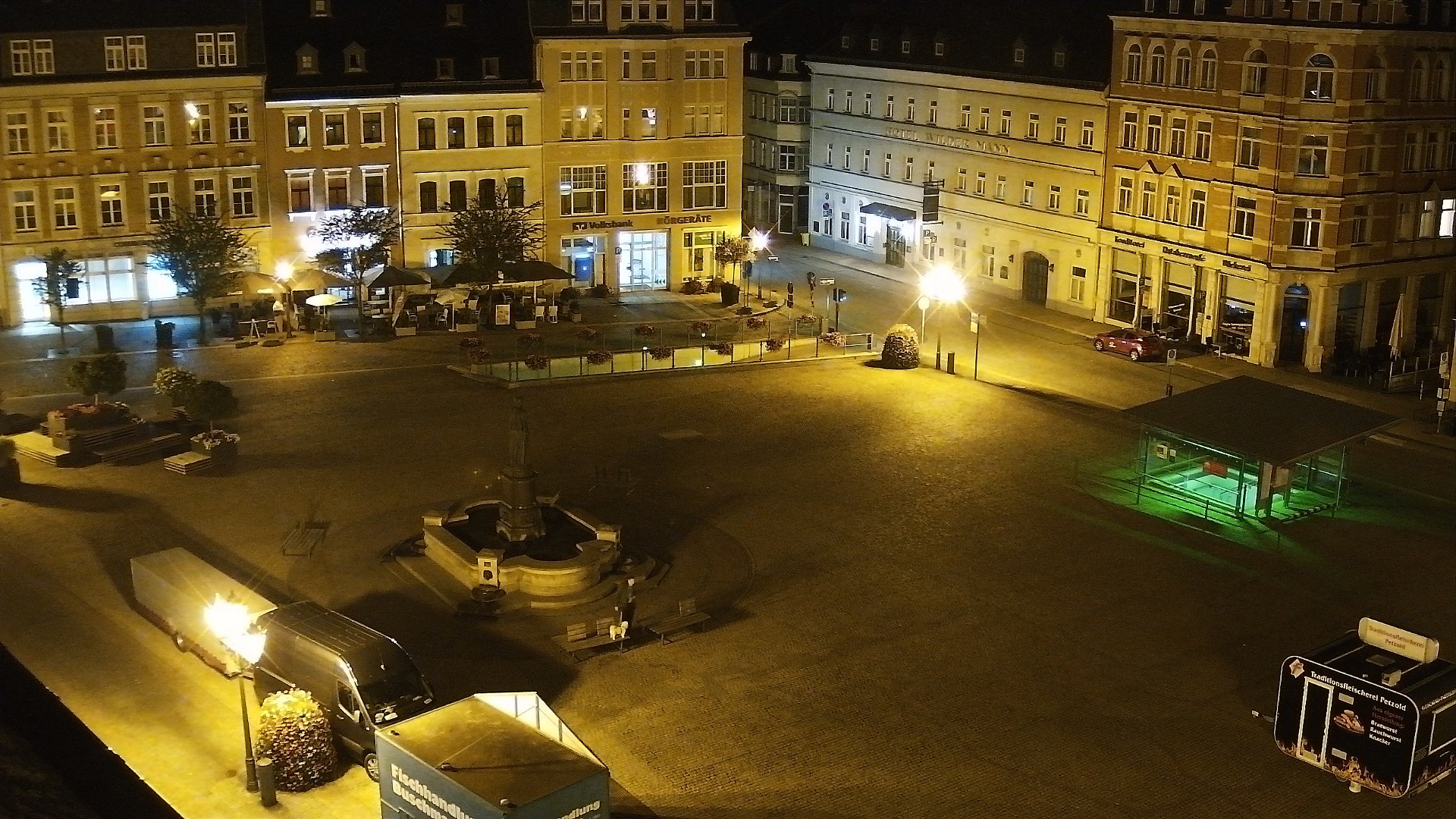 Archiv Foto Webcam Blick auf den Marktplatz Annaberg-Buchholz im Erzgebirge