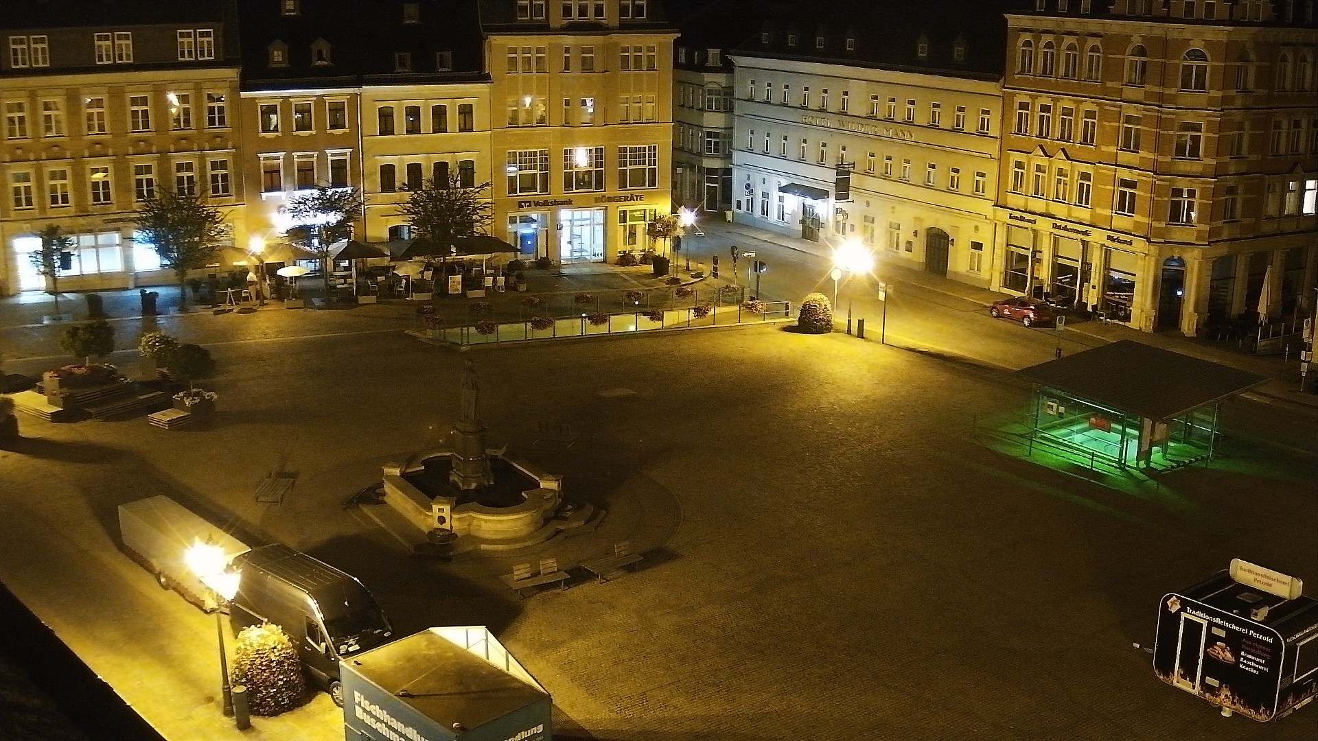 Archiv Foto Webcam Blick auf den Marktplatz Annaberg-Buchholz im Erzgebirge