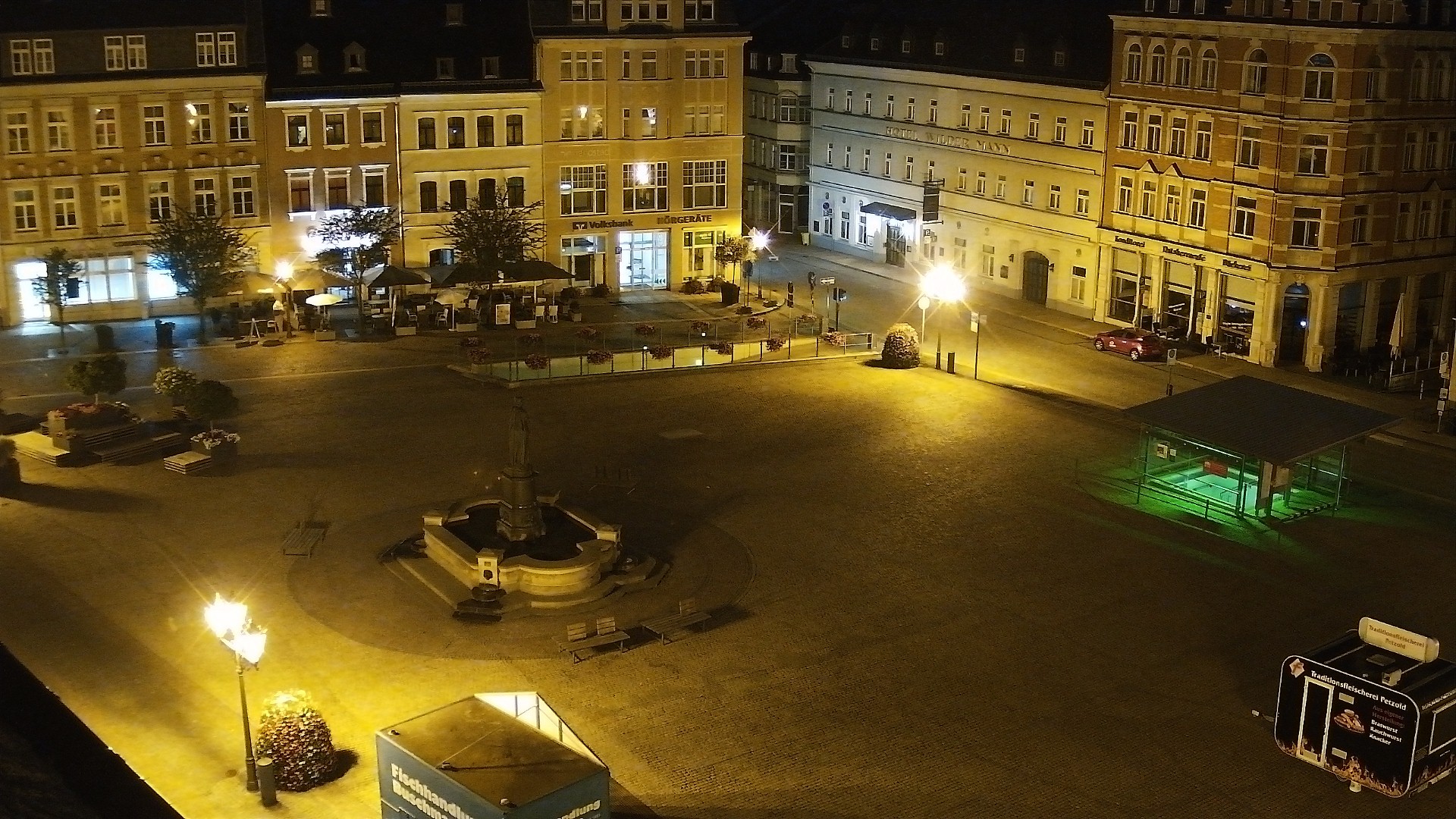 Archiv Foto Webcam Blick auf den Marktplatz Annaberg-Buchholz im Erzgebirge