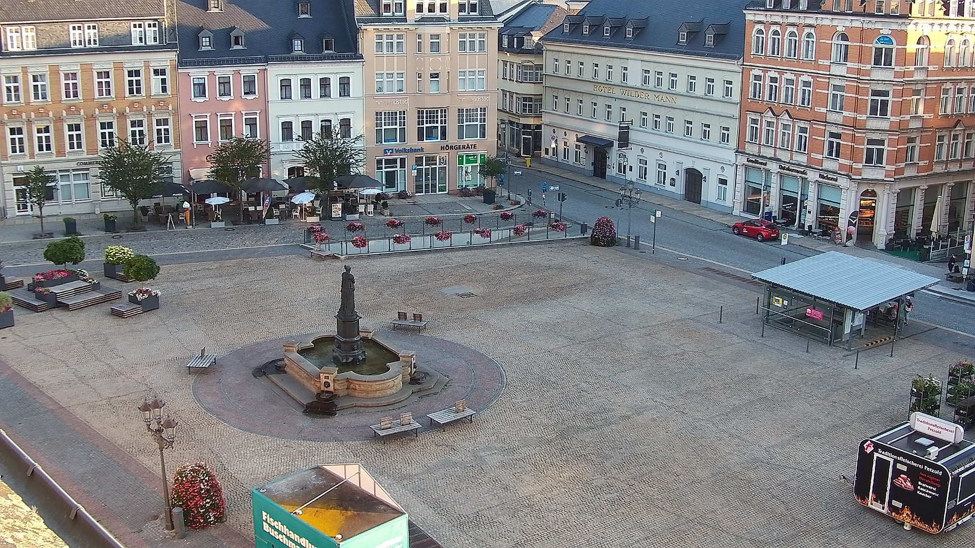 Archiv Foto Webcam Blick auf den Marktplatz Annaberg-Buchholz im Erzgebirge