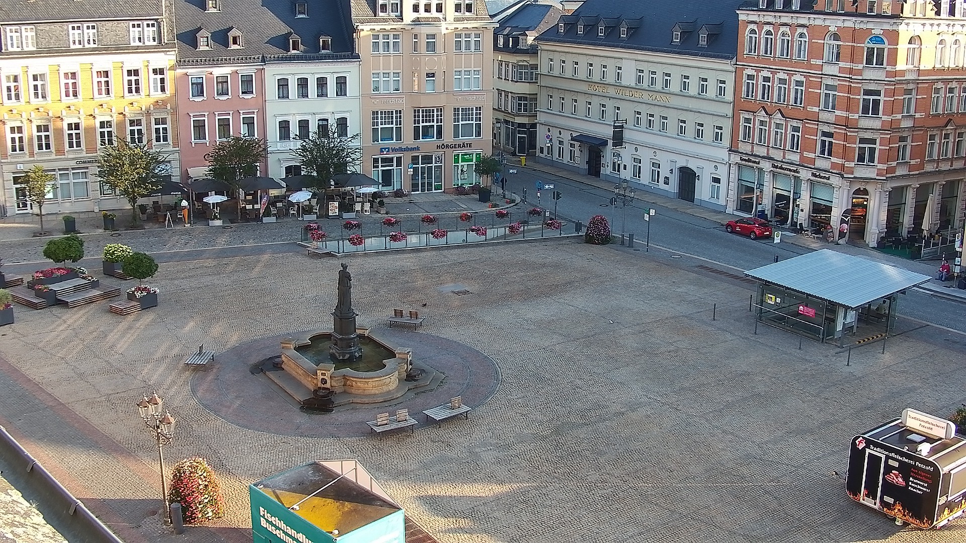 Archiv Foto Webcam Blick auf den Marktplatz Annaberg-Buchholz im Erzgebirge