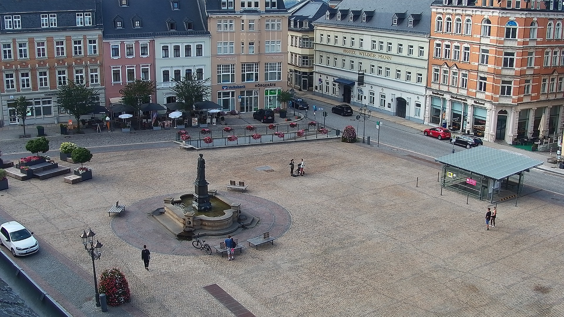 Archiv Foto Webcam Blick auf den Marktplatz Annaberg-Buchholz im Erzgebirge