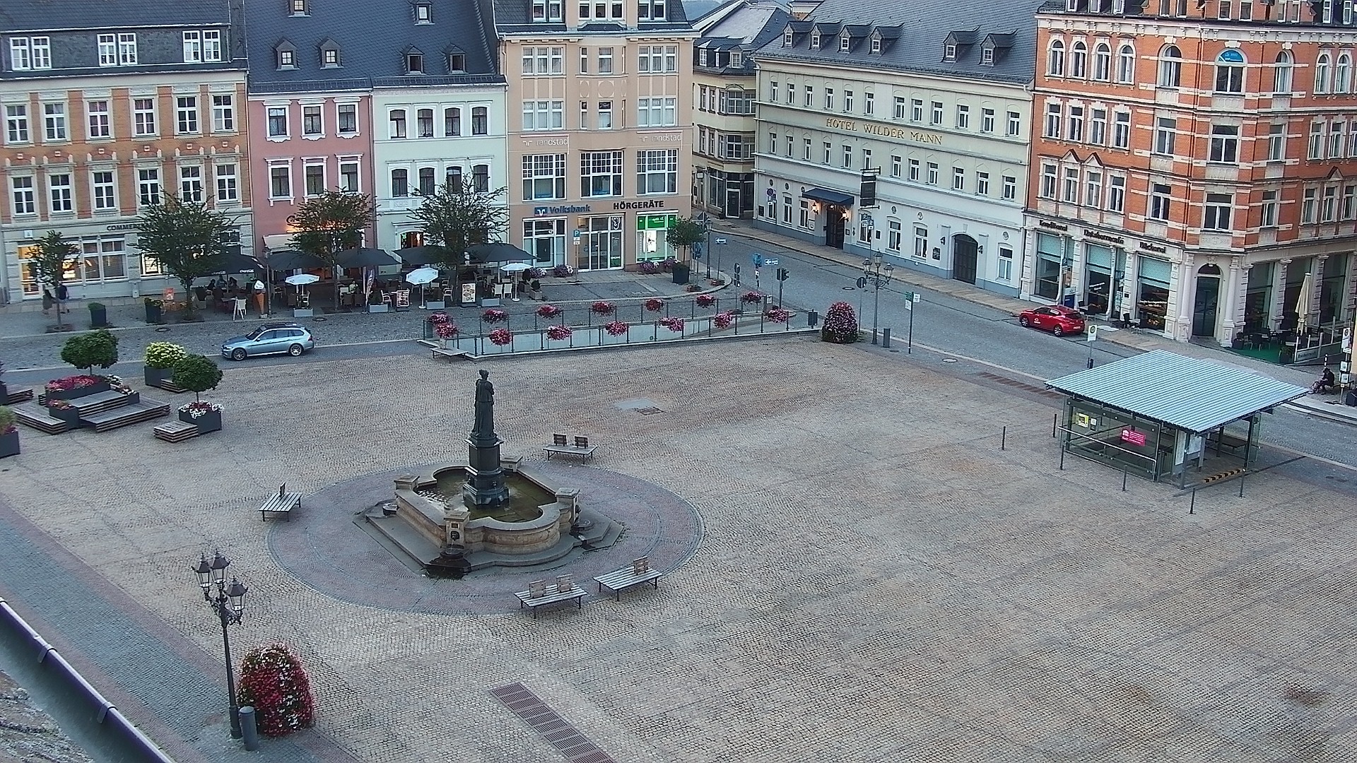 Archiv Foto Webcam Blick auf den Marktplatz Annaberg-Buchholz im Erzgebirge