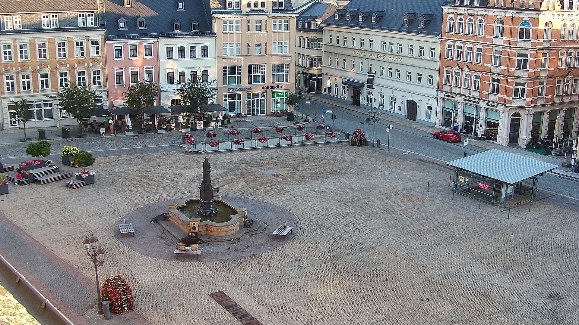 Archived image Webcam Market Square of Annaberg-Buchholz