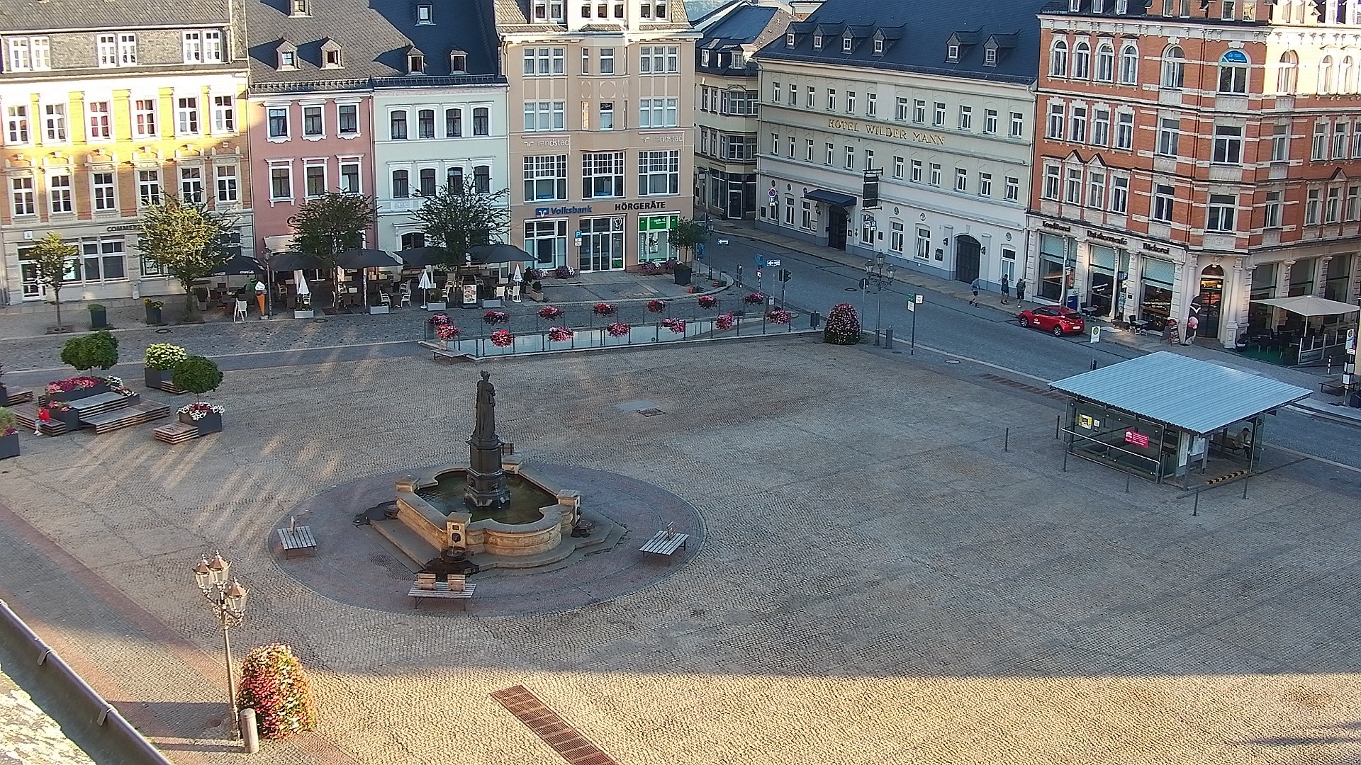 Archived image Webcam Market Square of Annaberg-Buchholz