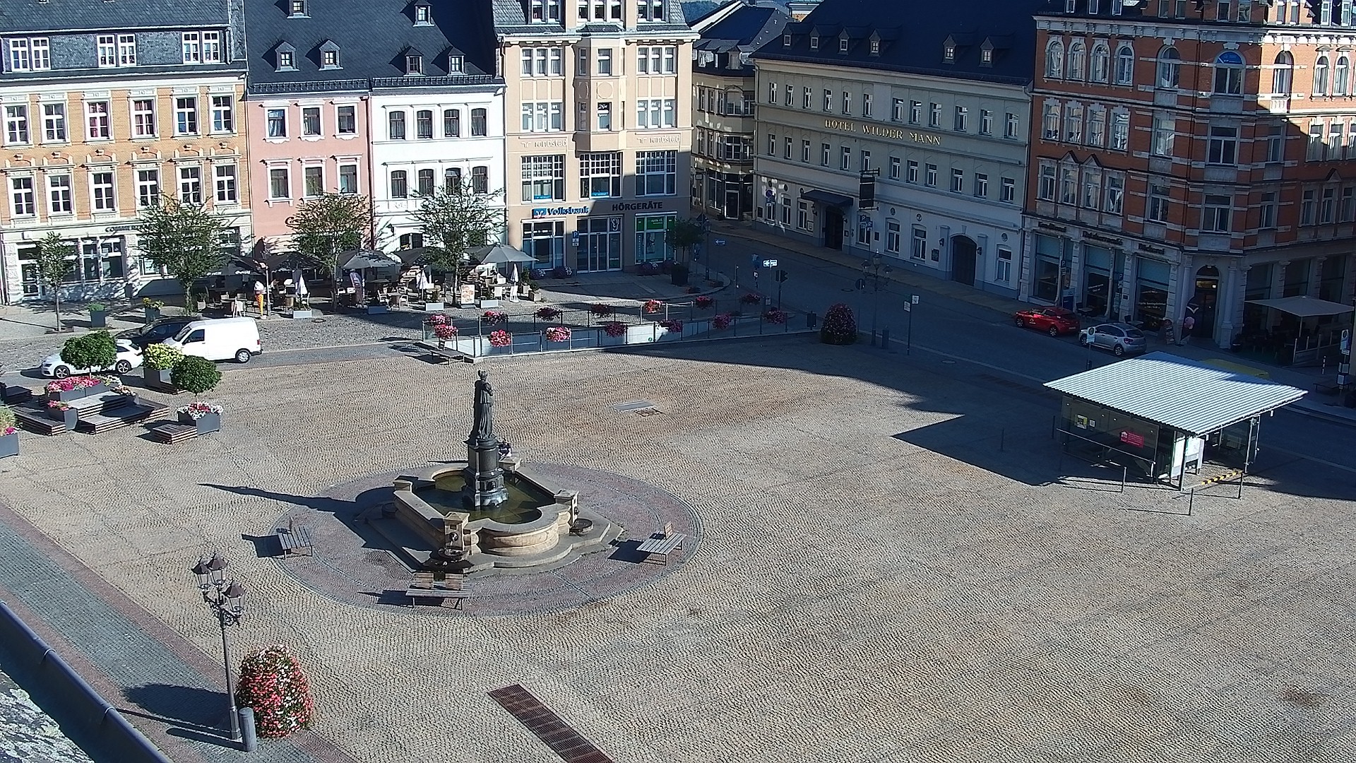 Archived image Webcam Market Square of Annaberg-Buchholz