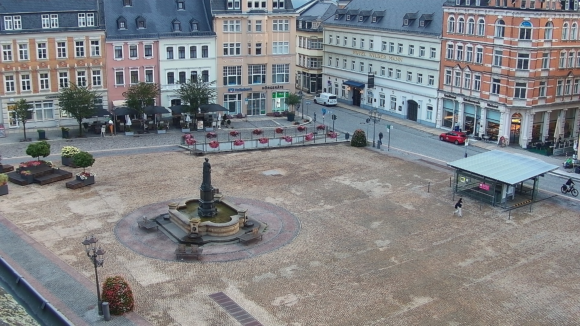 Archiv Foto Webcam Blick auf den Marktplatz Annaberg-Buchholz im Erzgebirge