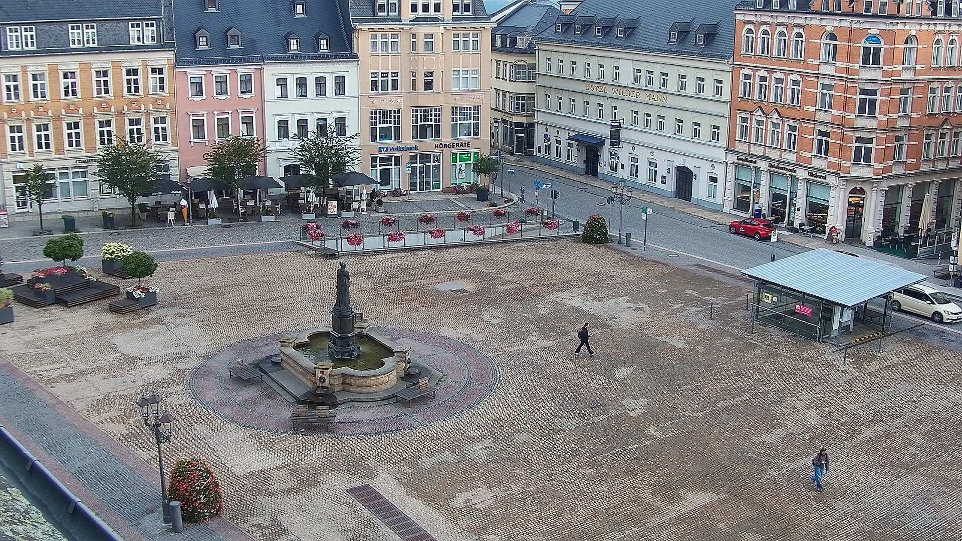 Archiv Foto Webcam Blick auf den Marktplatz Annaberg-Buchholz im Erzgebirge