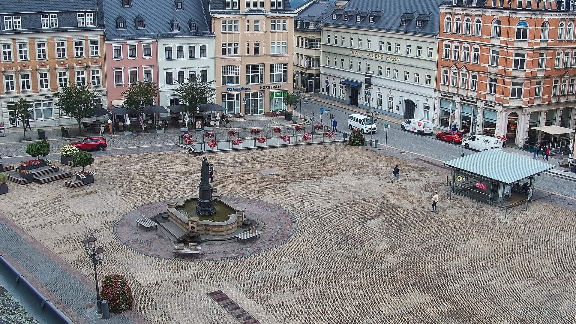 Archiv Foto Webcam Blick auf den Marktplatz Annaberg-Buchholz im Erzgebirge