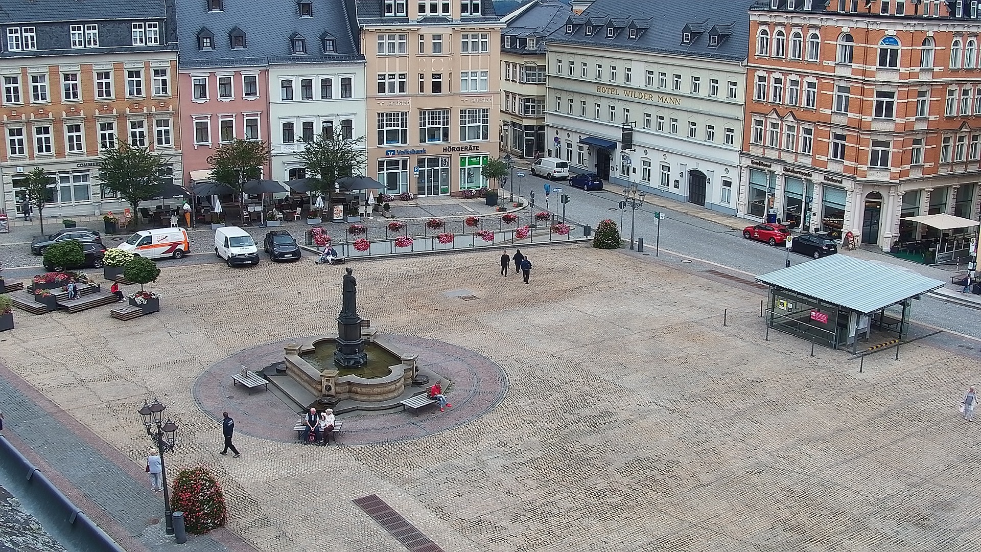 Archiv Foto Webcam Blick auf den Marktplatz Annaberg-Buchholz im Erzgebirge