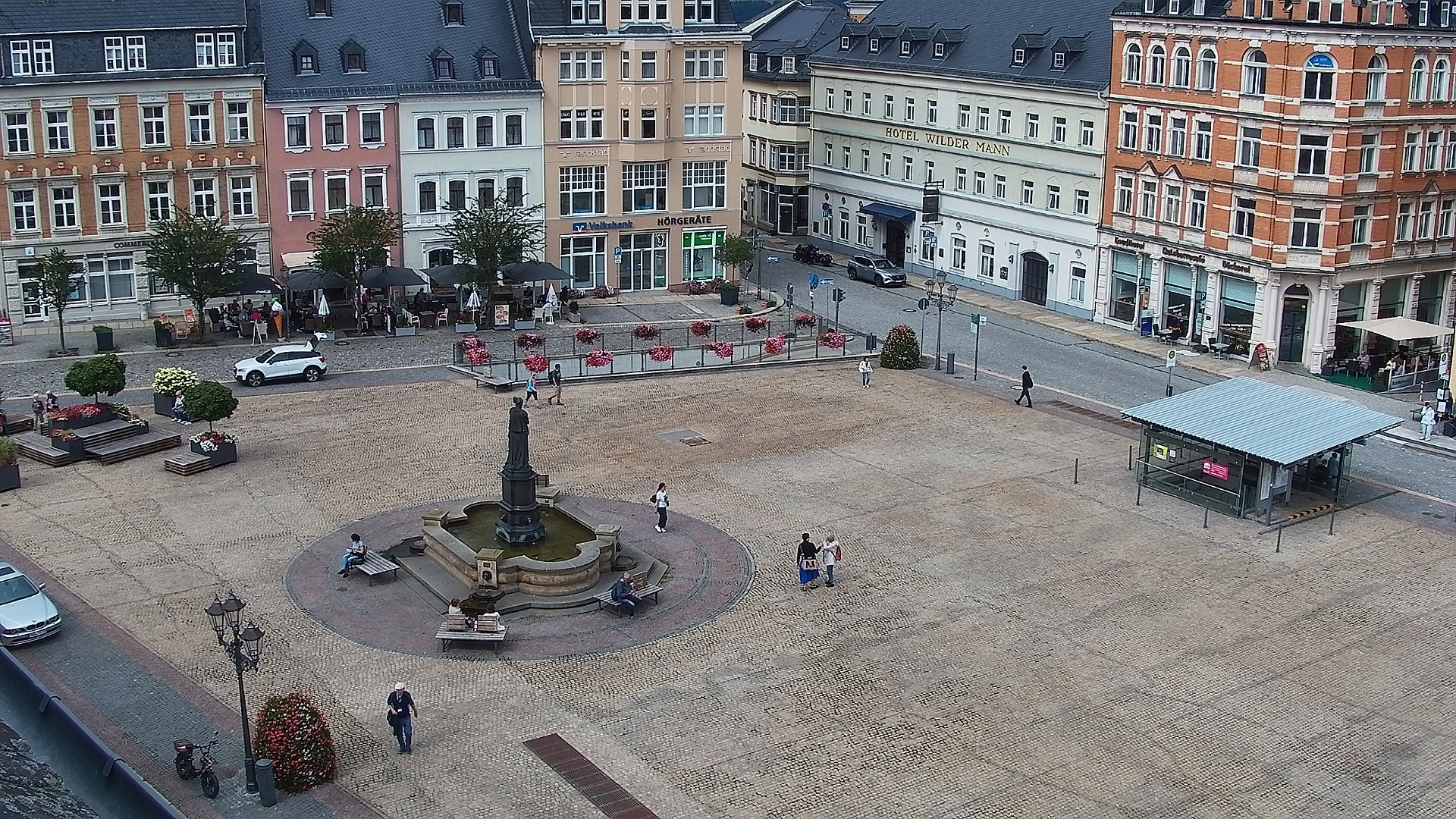 Archiv Foto Webcam Blick auf den Marktplatz Annaberg-Buchholz im Erzgebirge