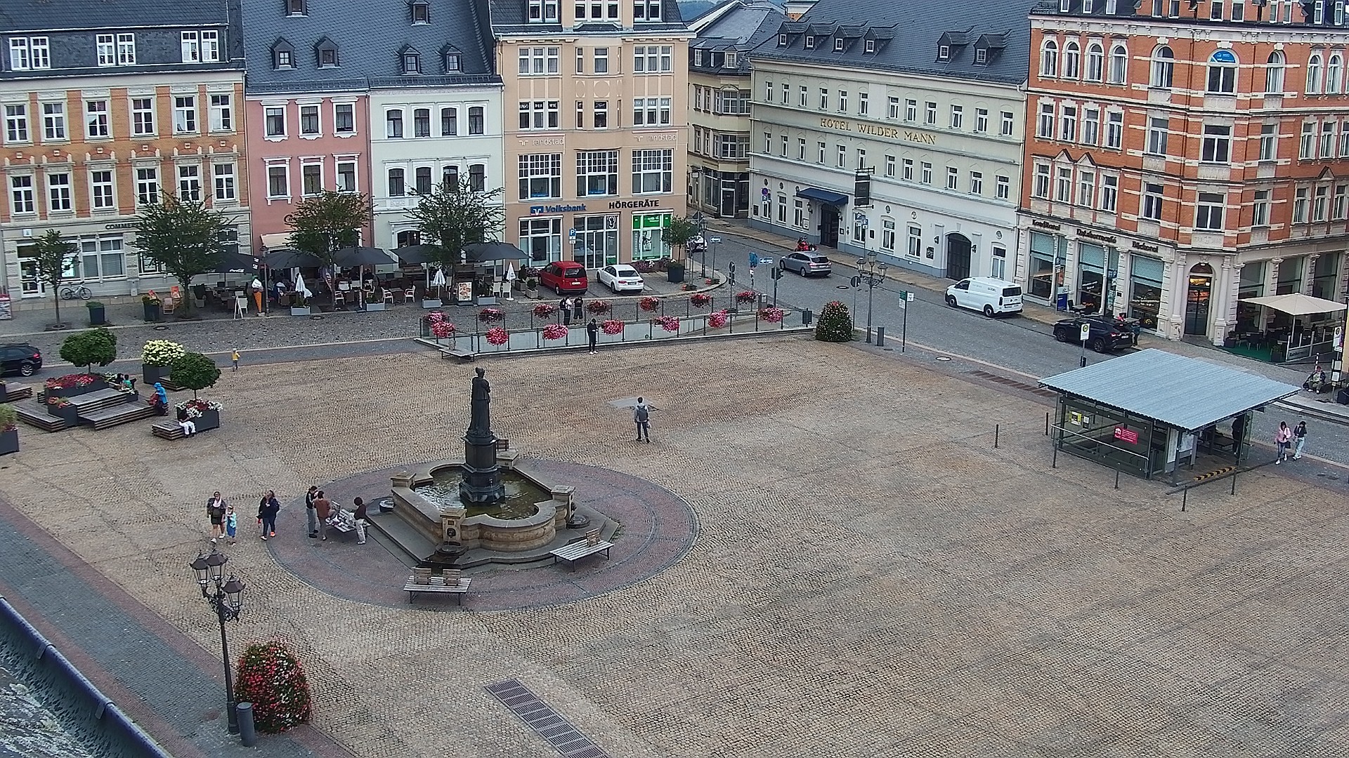 Archiv Foto Webcam Blick auf den Marktplatz Annaberg-Buchholz im Erzgebirge