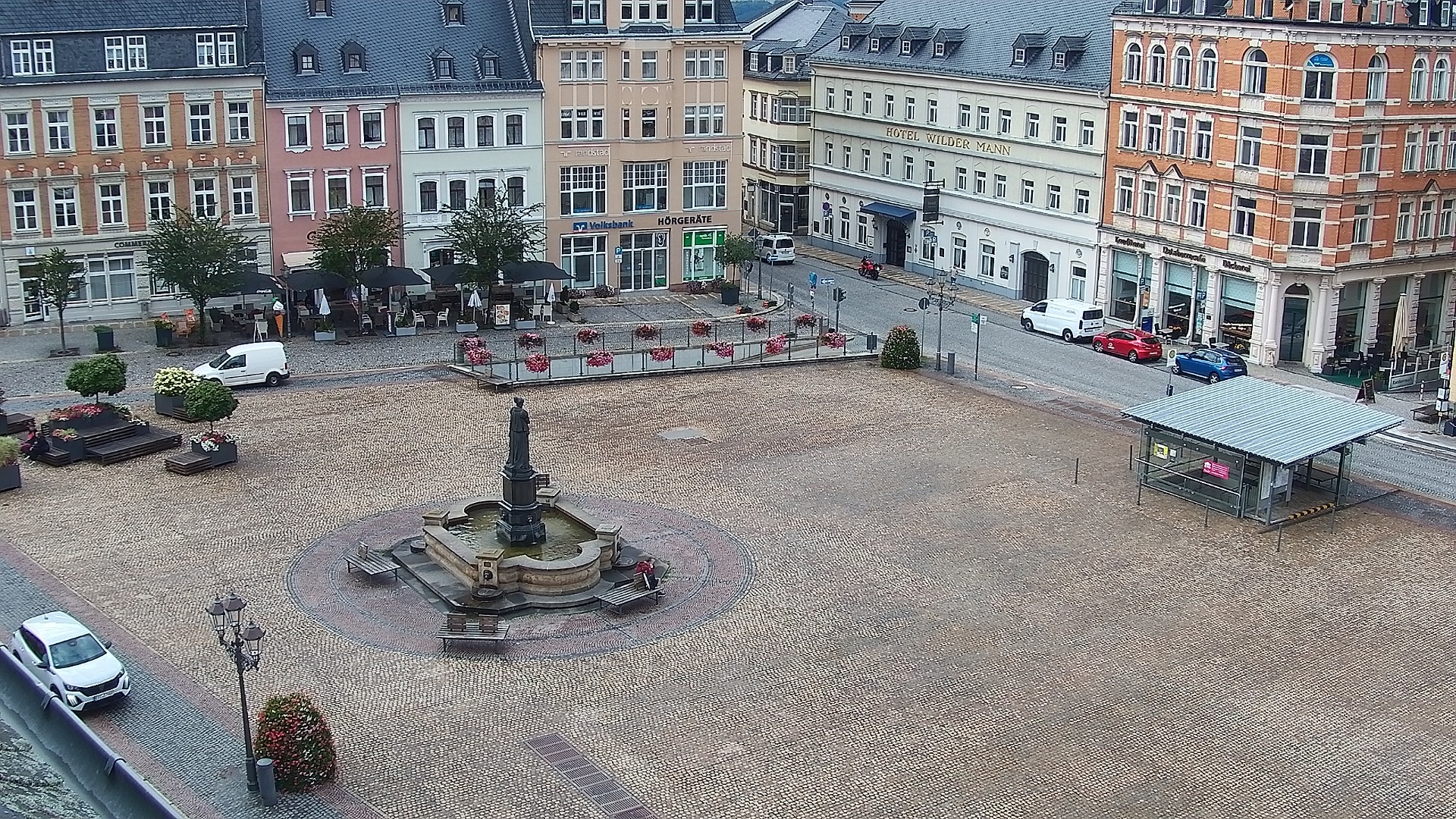 Archiv Foto Webcam Blick auf den Marktplatz Annaberg-Buchholz im Erzgebirge