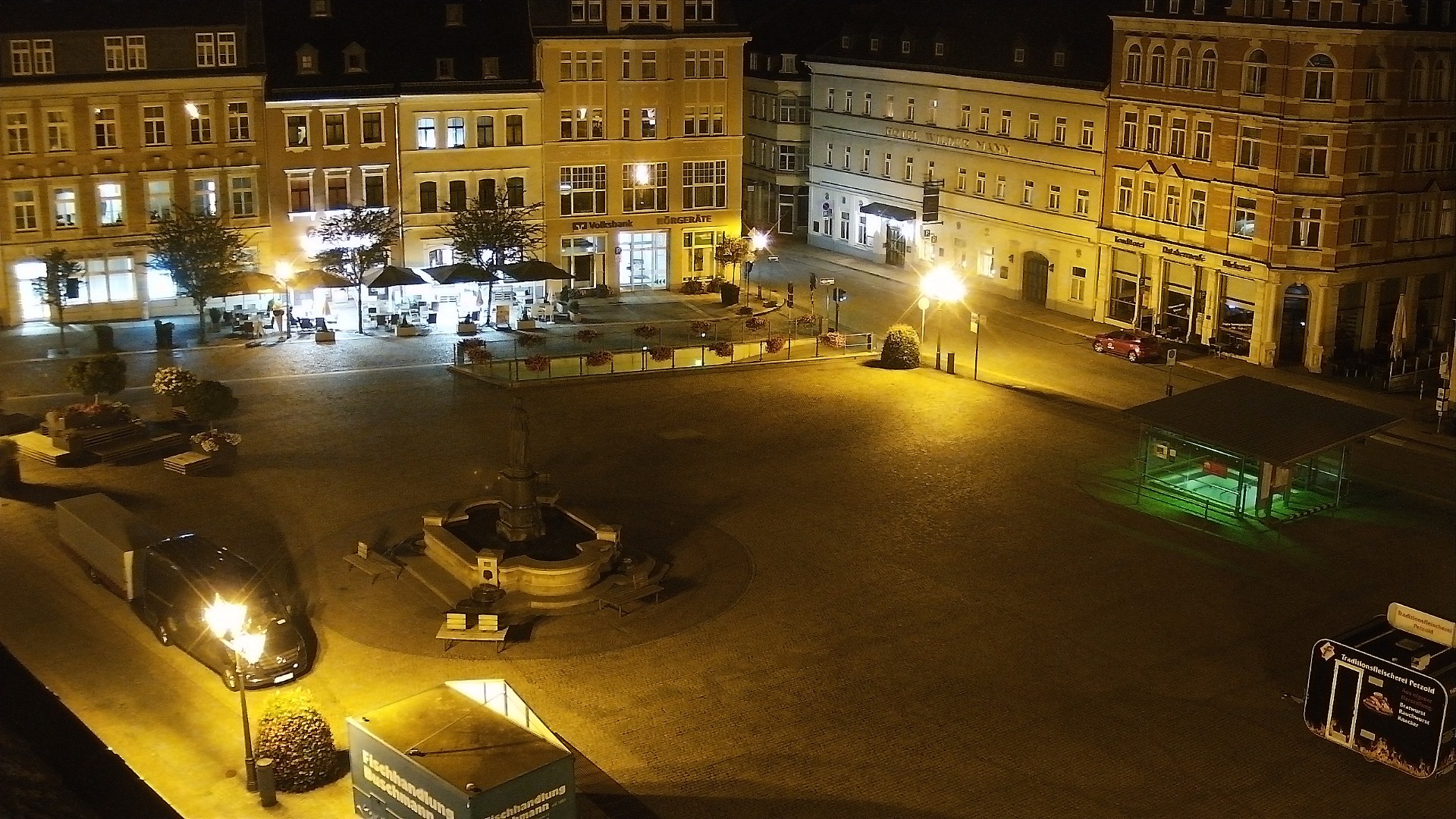 Archived image Webcam Market Square of Annaberg-Buchholz